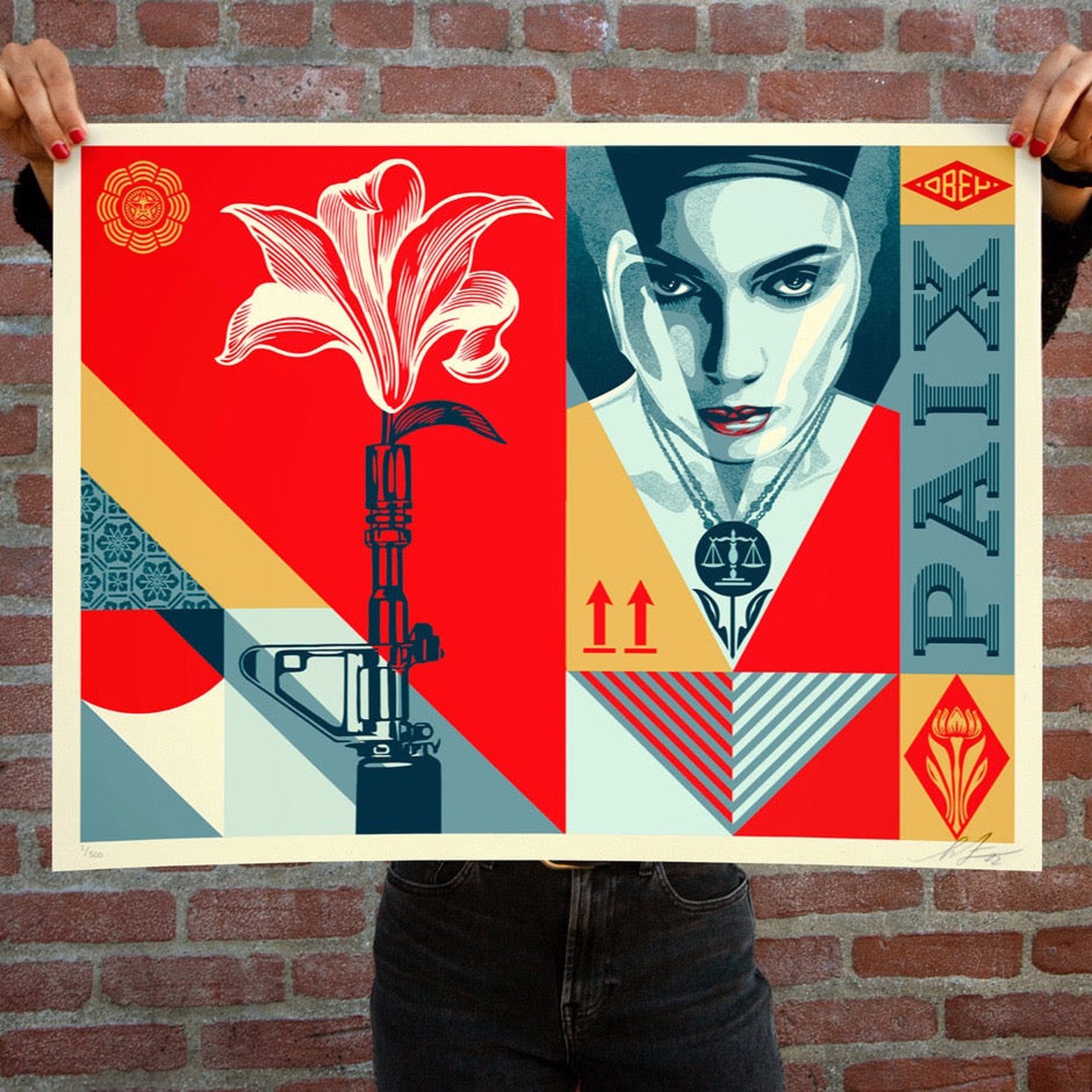 Paix et Justice (ARTIST PROOF) by Shepard Fairey / Limited editions