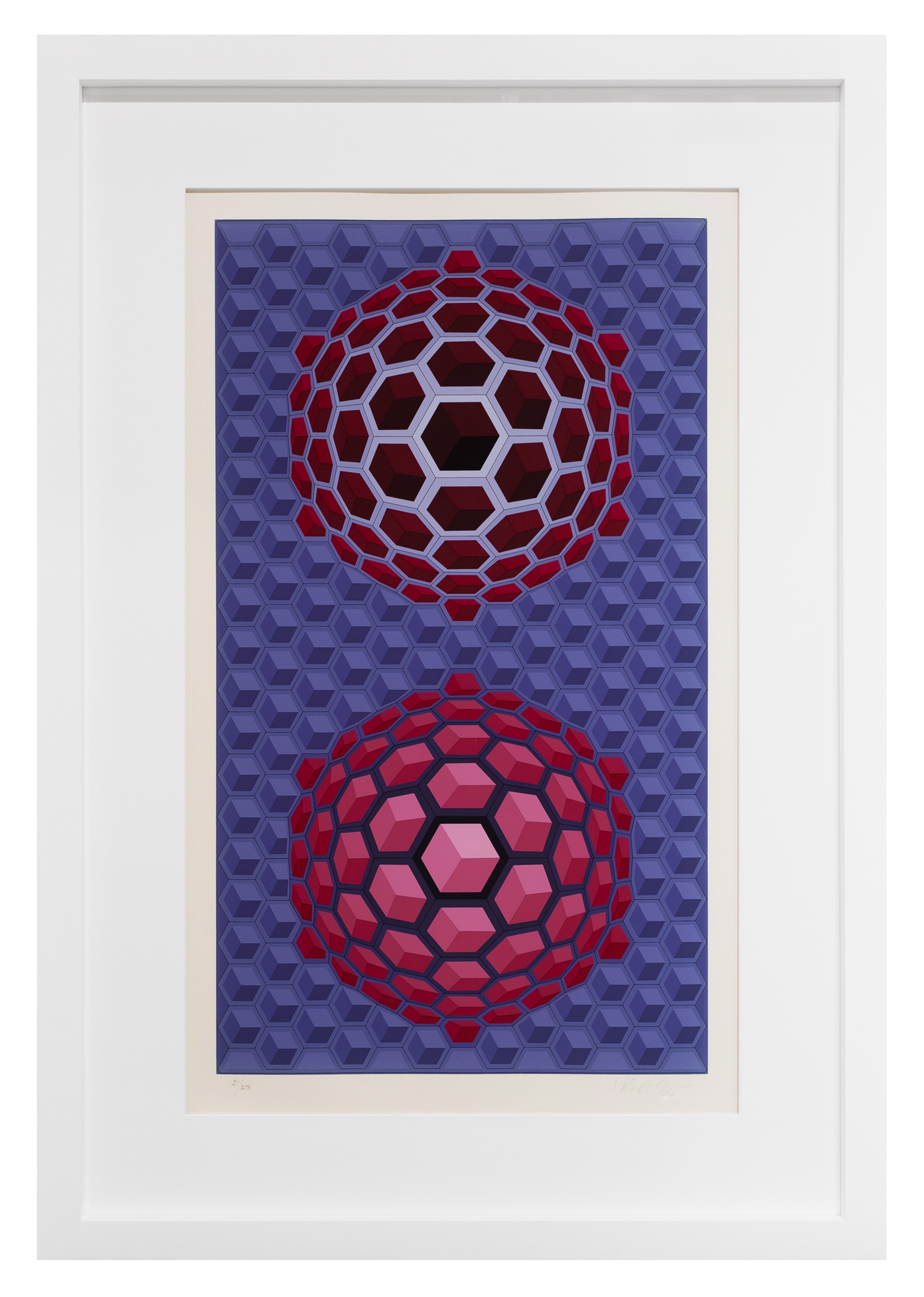 Purple Long by Victor Vasarely