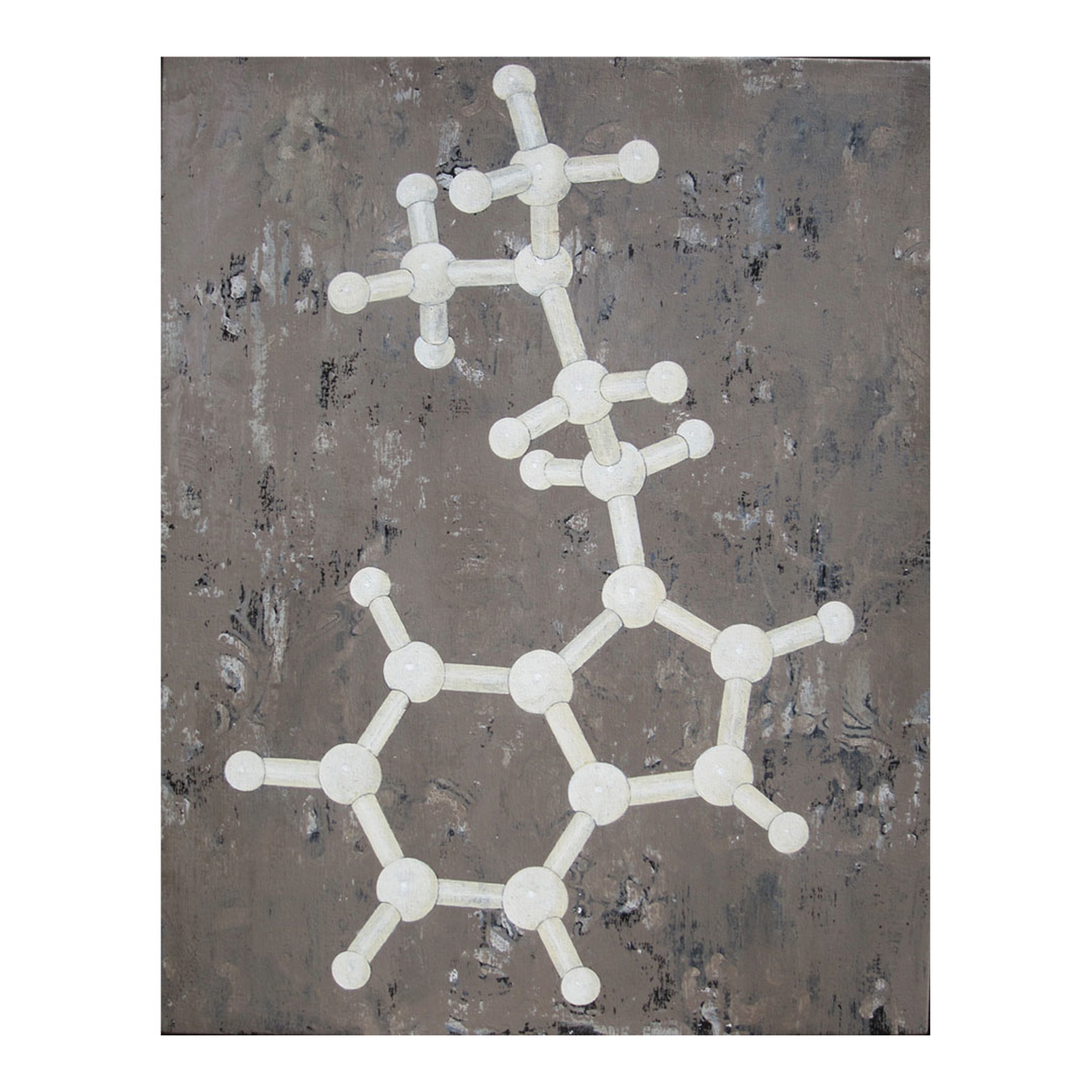 Tryptamine Molecular Structure by Dominique Rousserie by St Barth Artwork