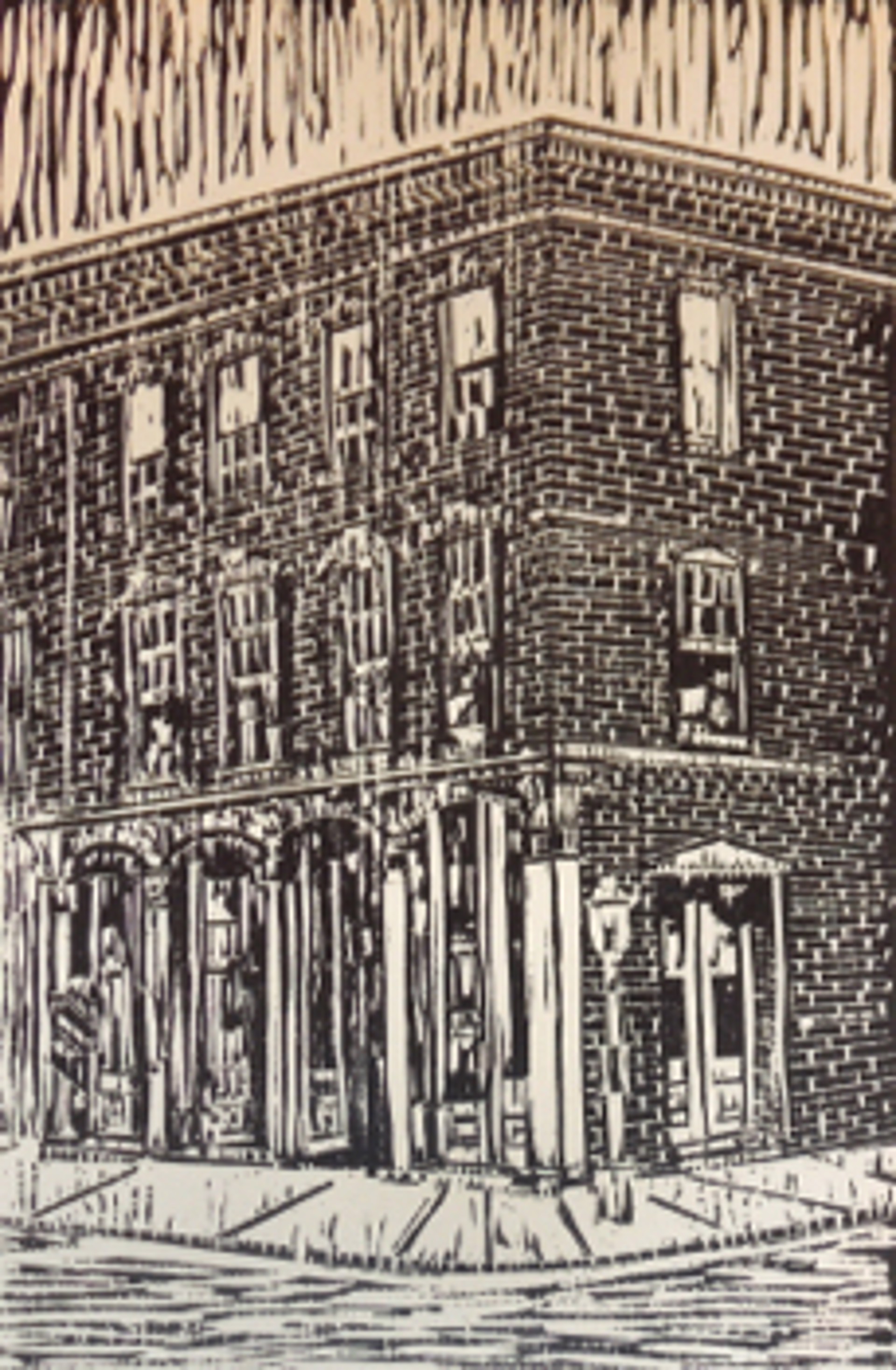 Untitled (building corner) by Lowell Collins