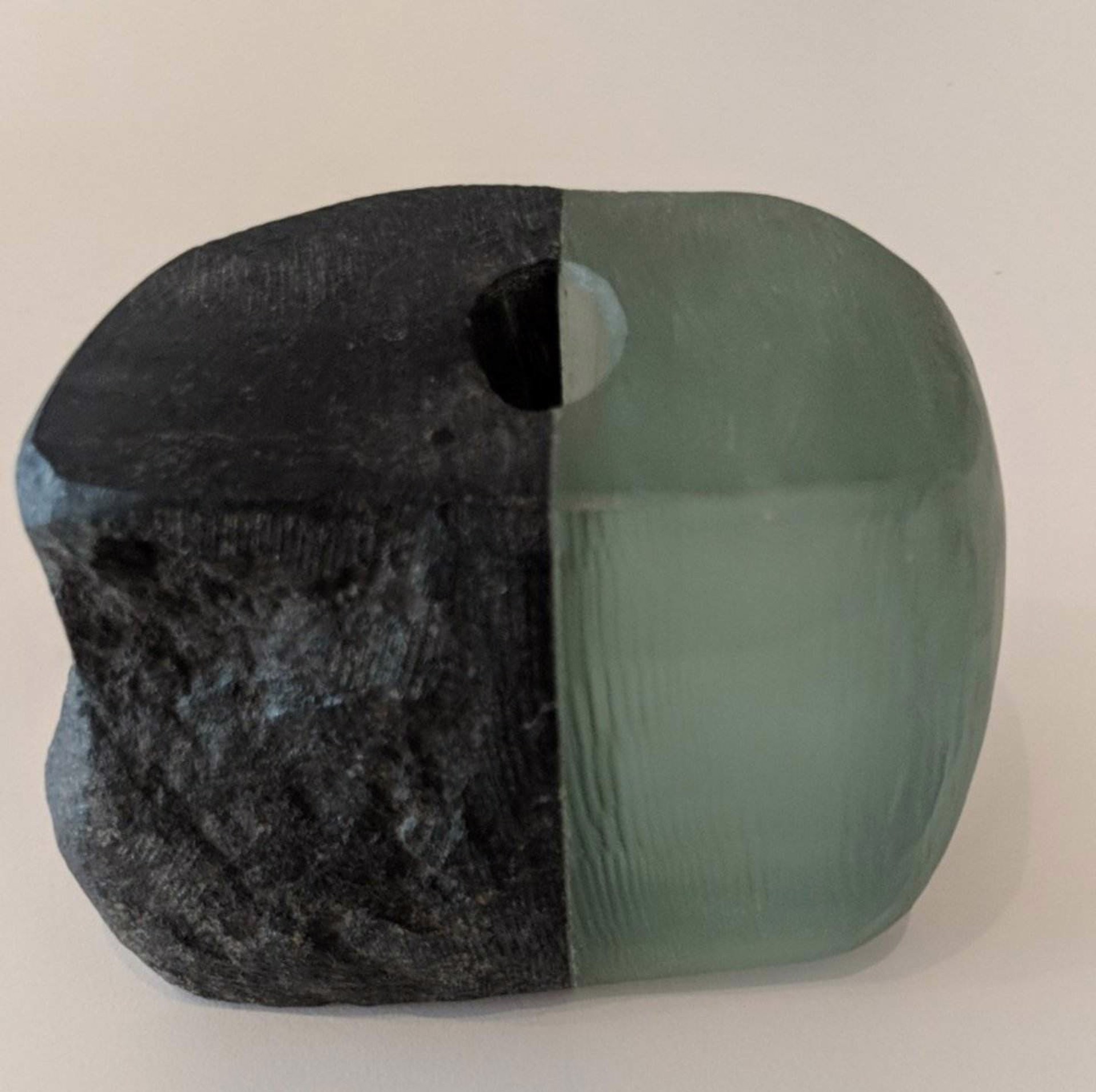 Medium Glass and Stone Vase #6 by Christy Haldane