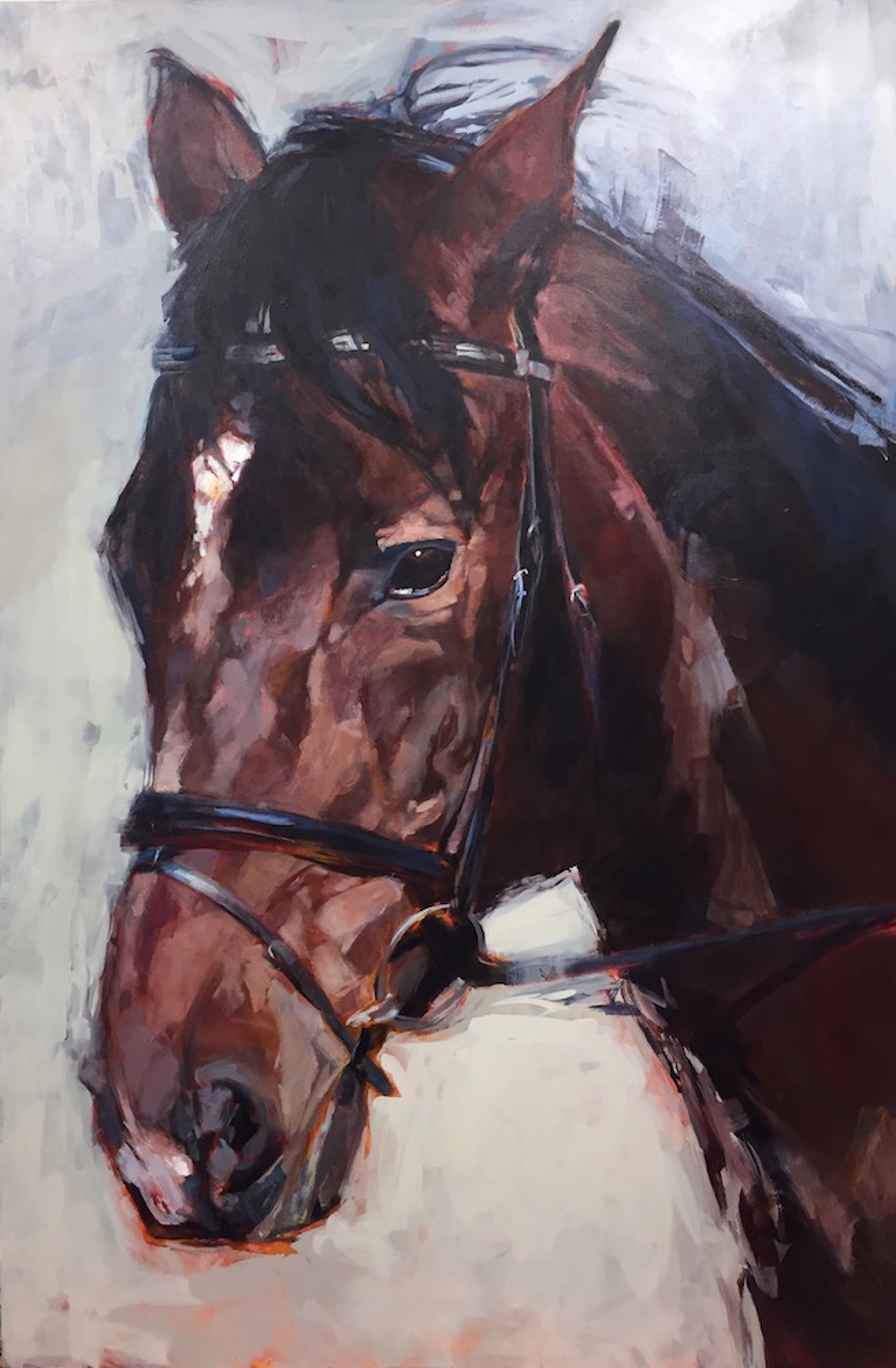 Horse commission for David Evans W8948 by Andrea Moore