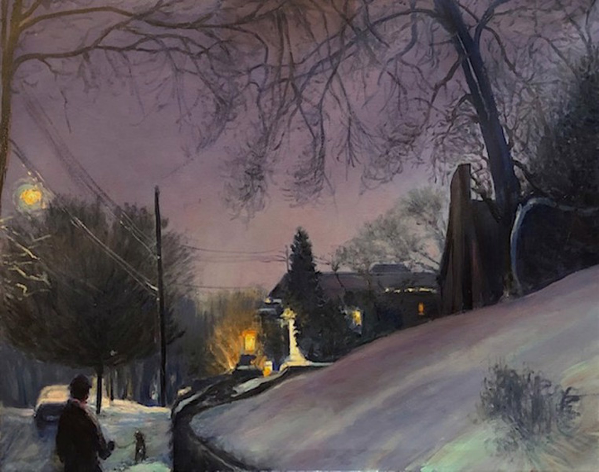 Bay Ridge Winter Night by Richard Rosenblatt