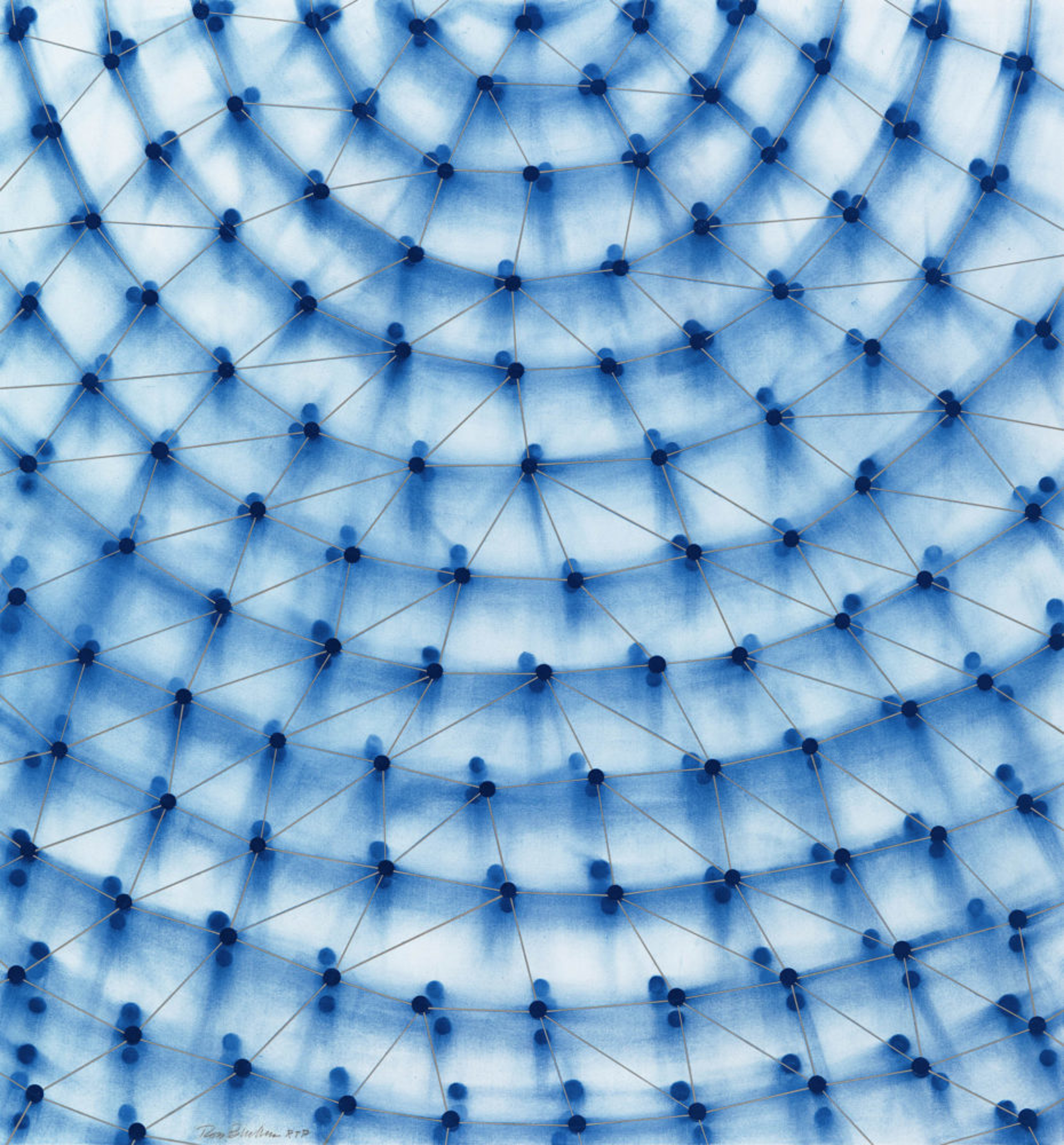 Dome (Blue) by Ross Bleckner