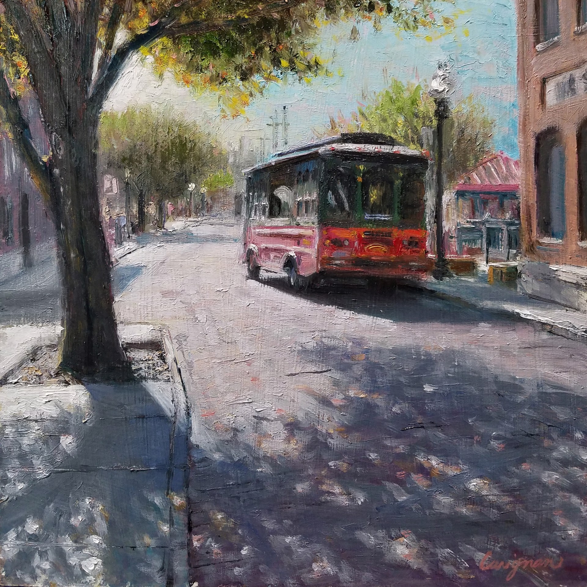 Trolley Stop by Todd Carignan