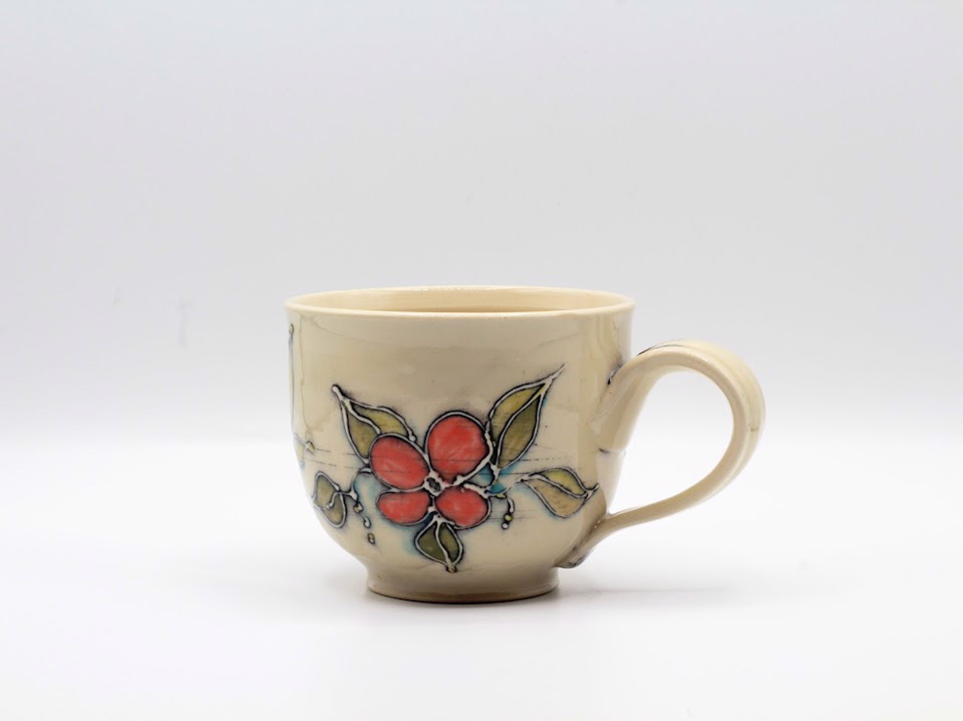 Pink Blossoms Latte Mug by Kelly Price