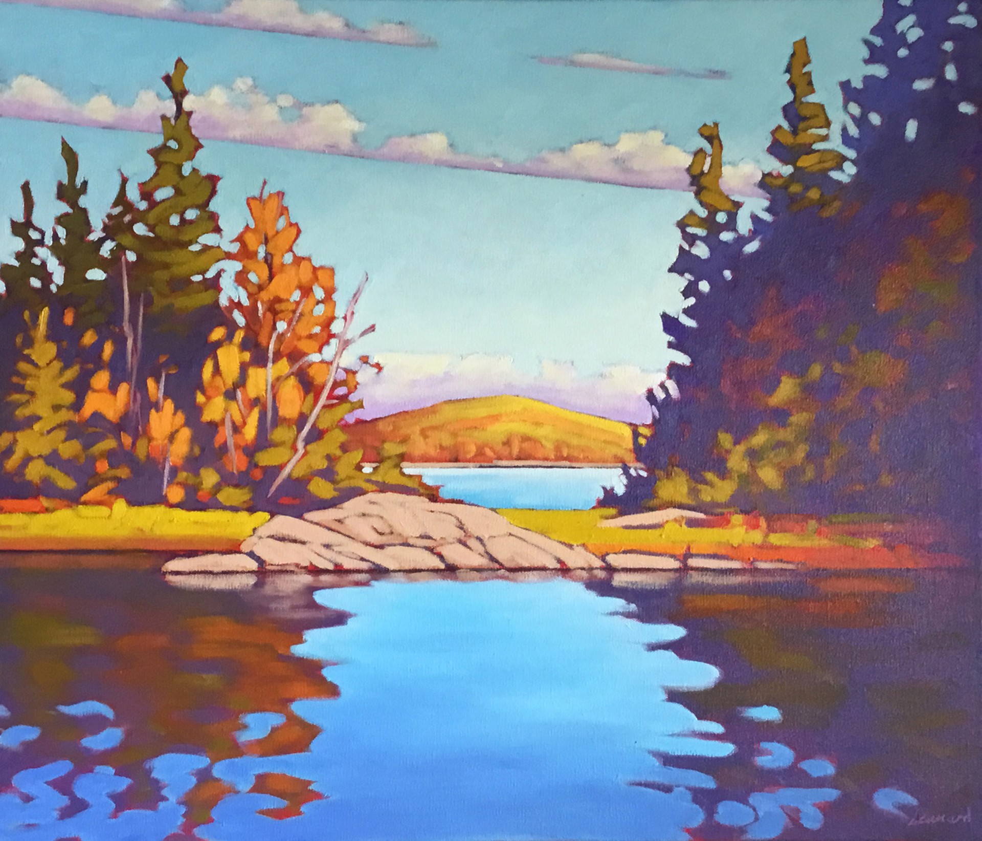 October Lake by John Lennard