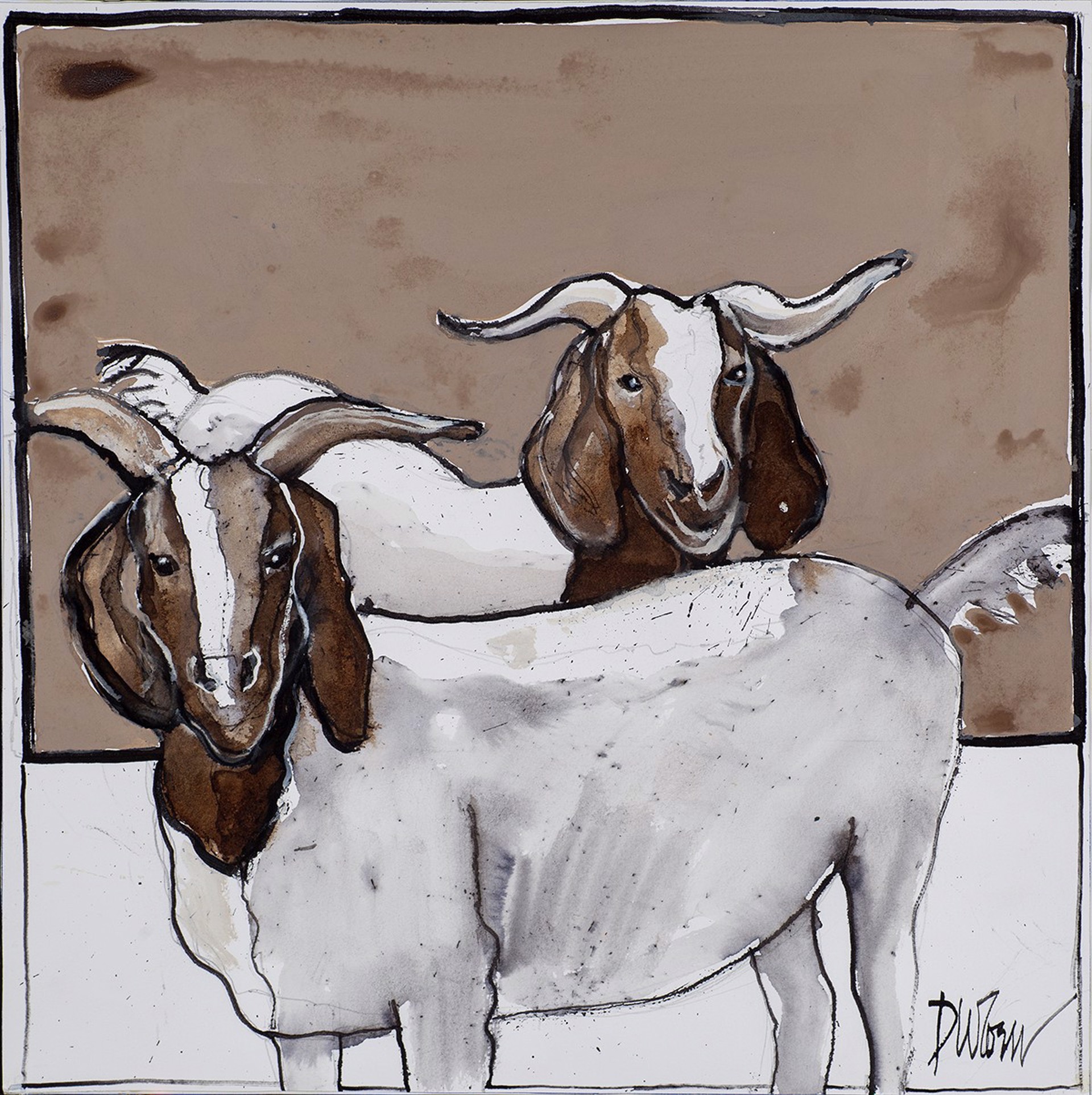 Smiling Goats by Don Coen