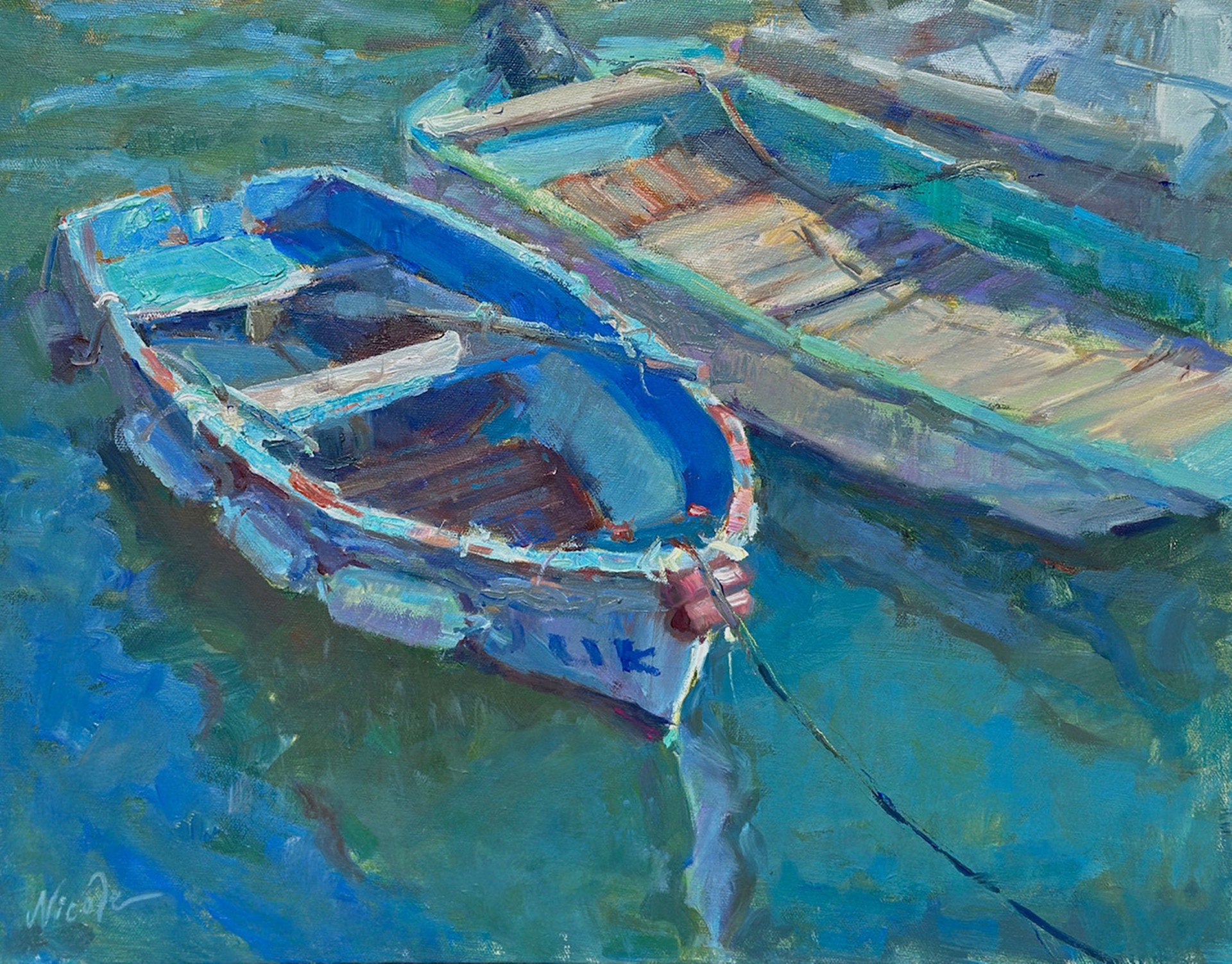 Nicole White Kennedy "Harmony Blues" by Oil Painters of America