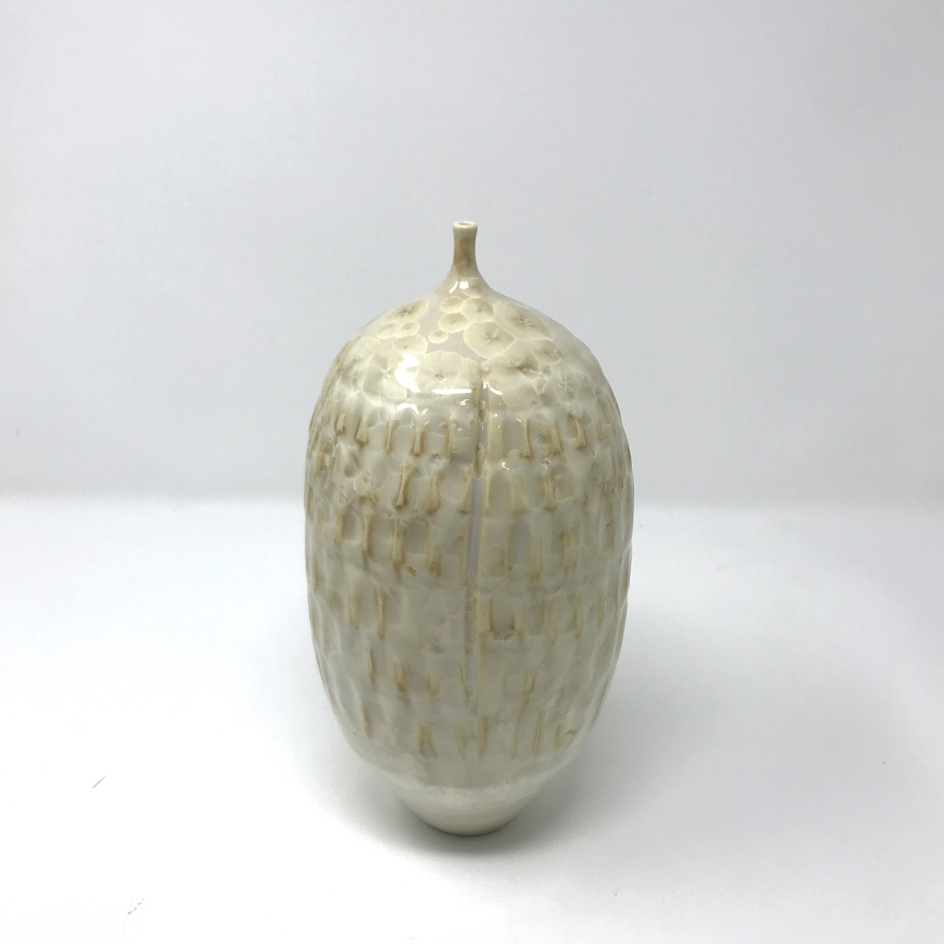 Cream Vase V by Jim Keffer