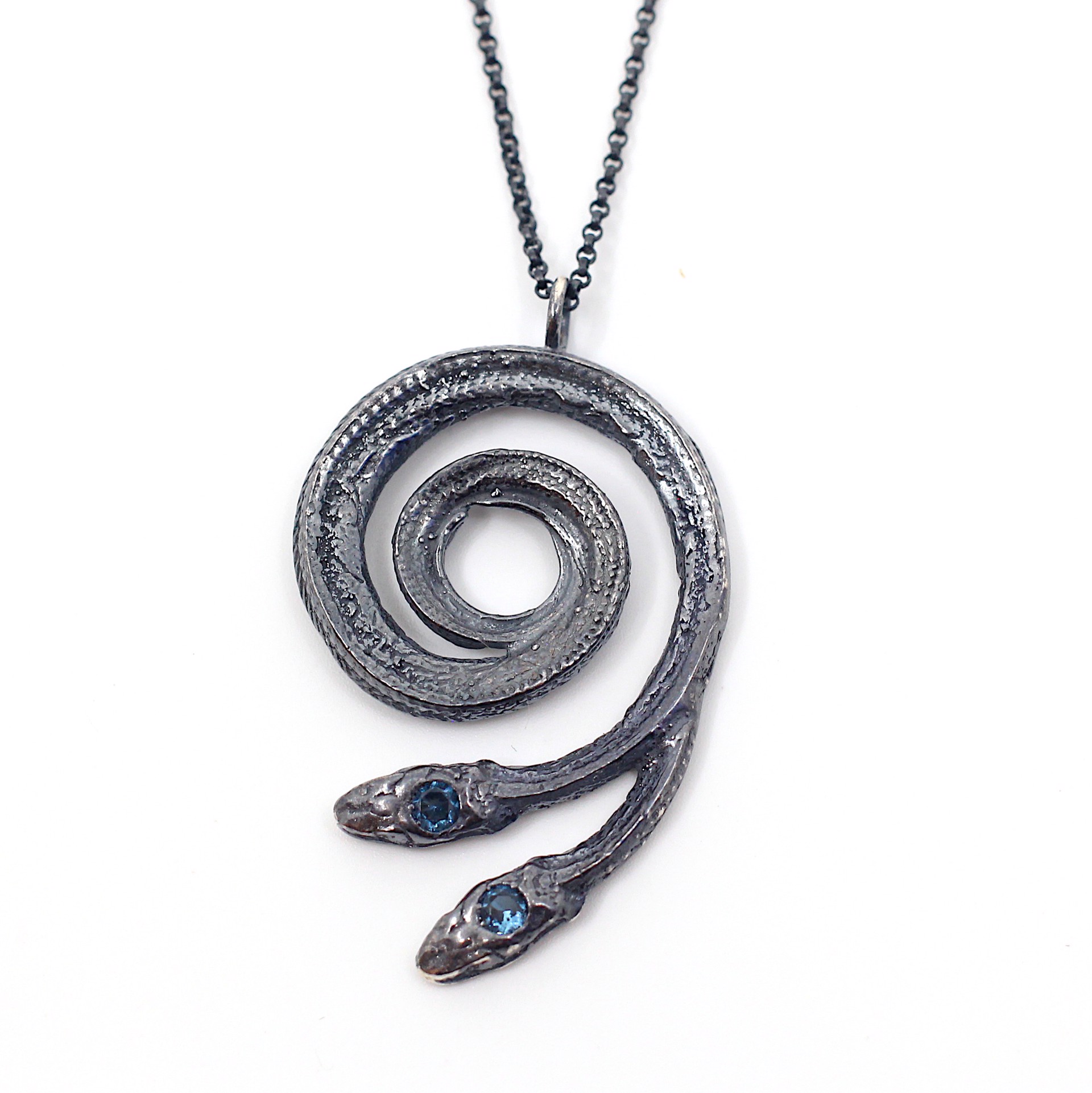 Two-Headed Serpentine Necklace by Anna Johnson