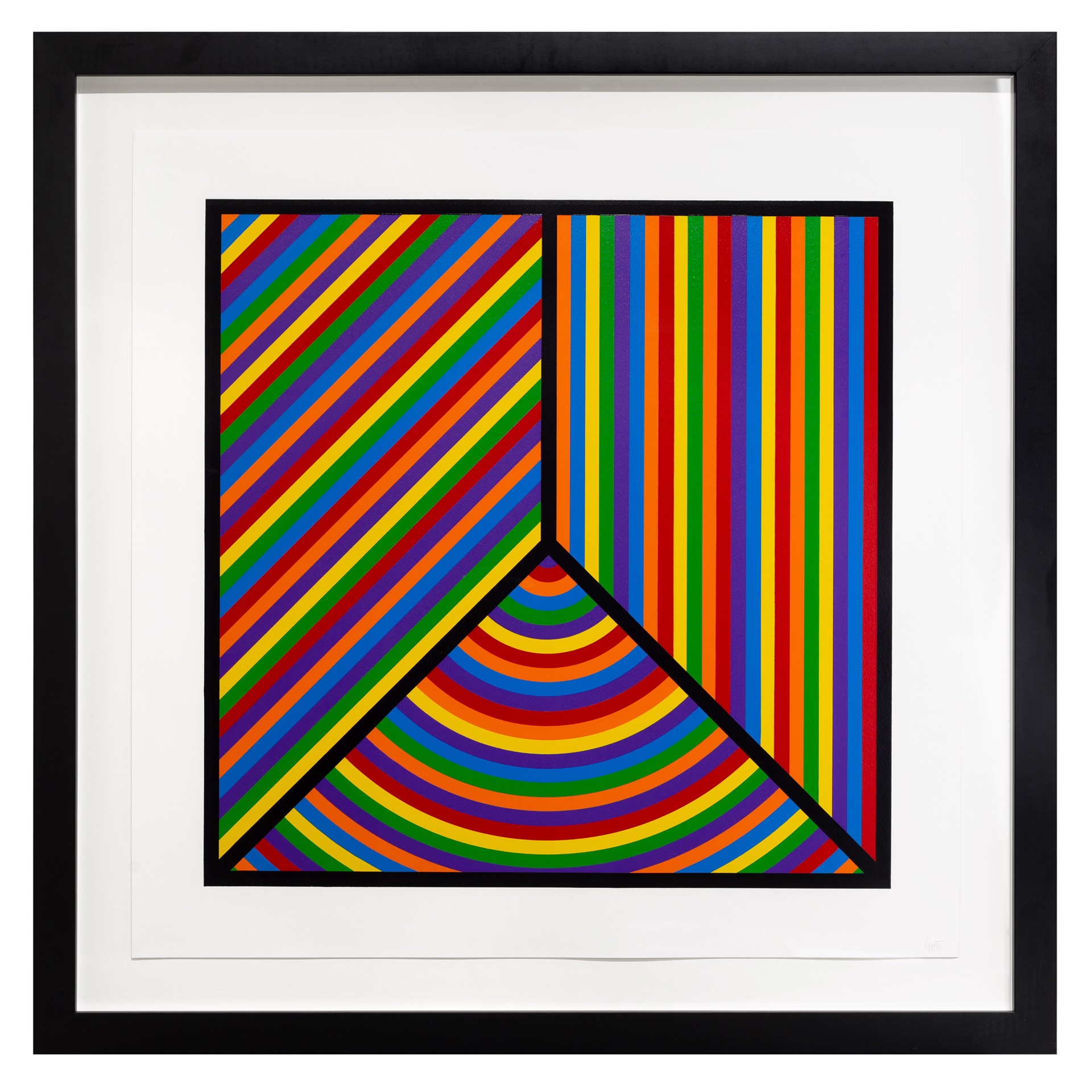 Color Bands, Plate #01 by Sol LeWitt