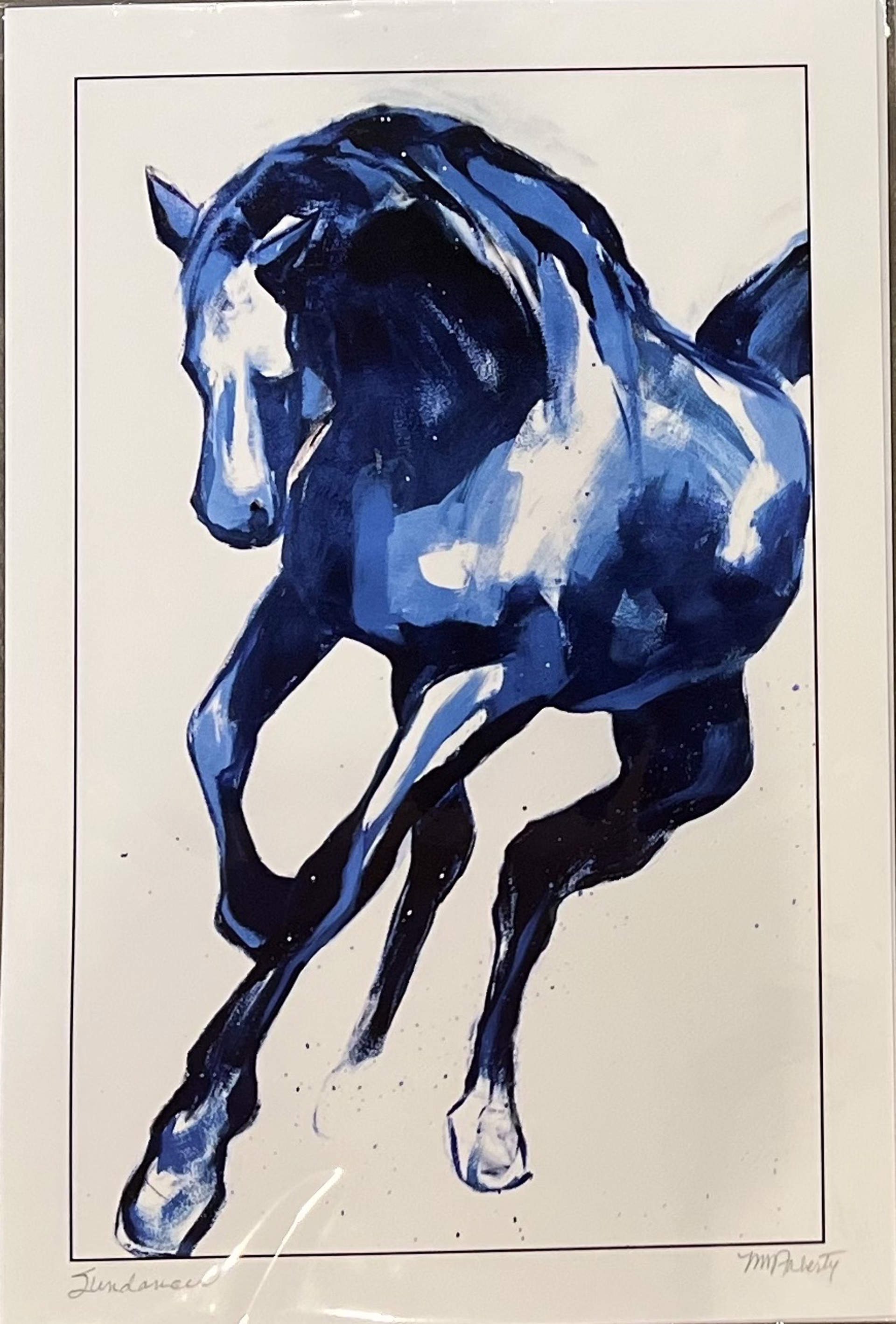 Blue Horse Series Limited Edition Print 3 by Melissa Auberty