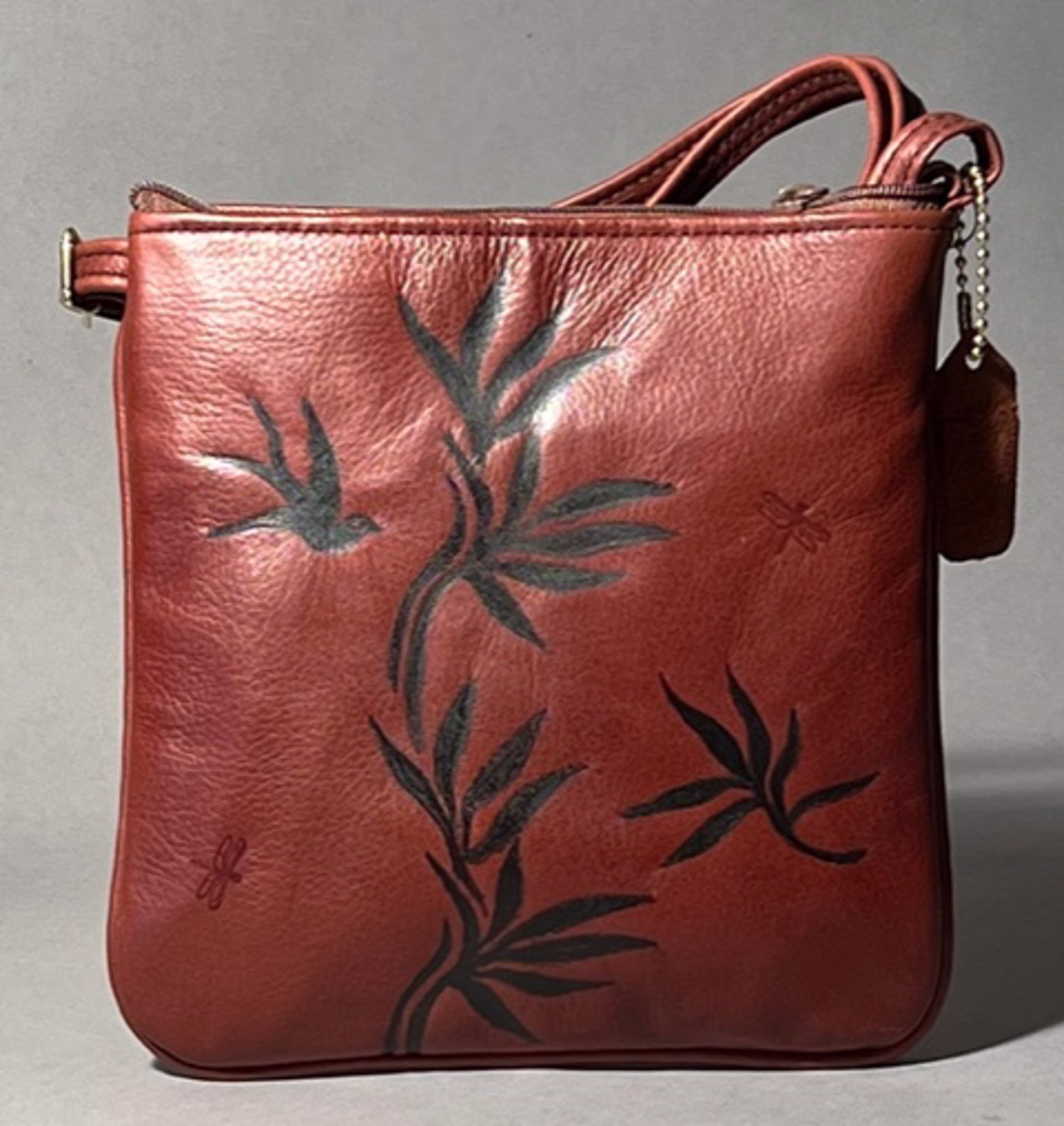 Med. Foliage Bag Japone Style Crossbody by Pamela Bronk