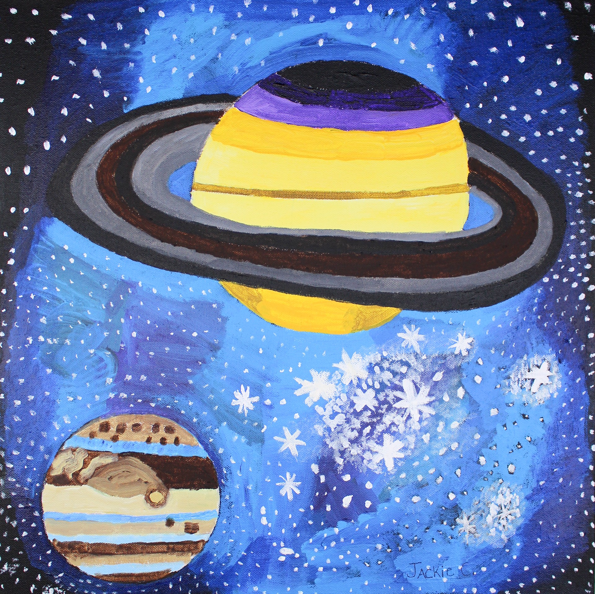  Jupiter and Saturn by Jacqueline Coleman