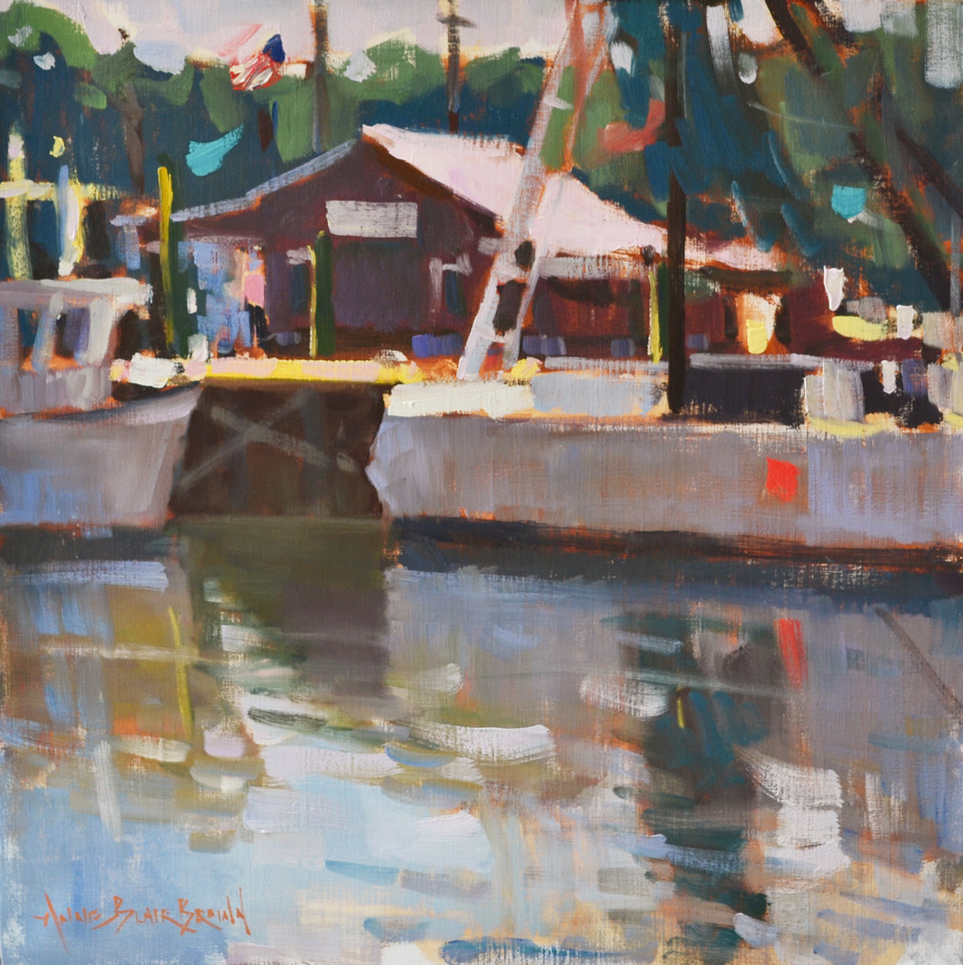 Dock Reflections by Anne Blair Brown, AIS Master