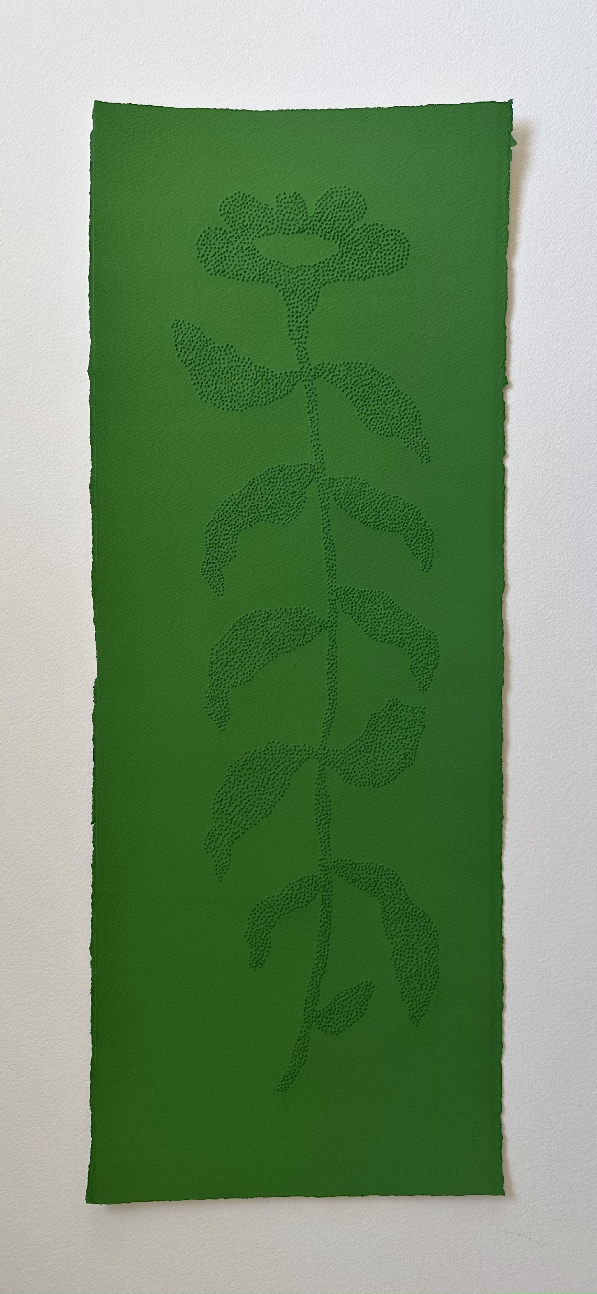 Tall Green Flower by Morgan Walker