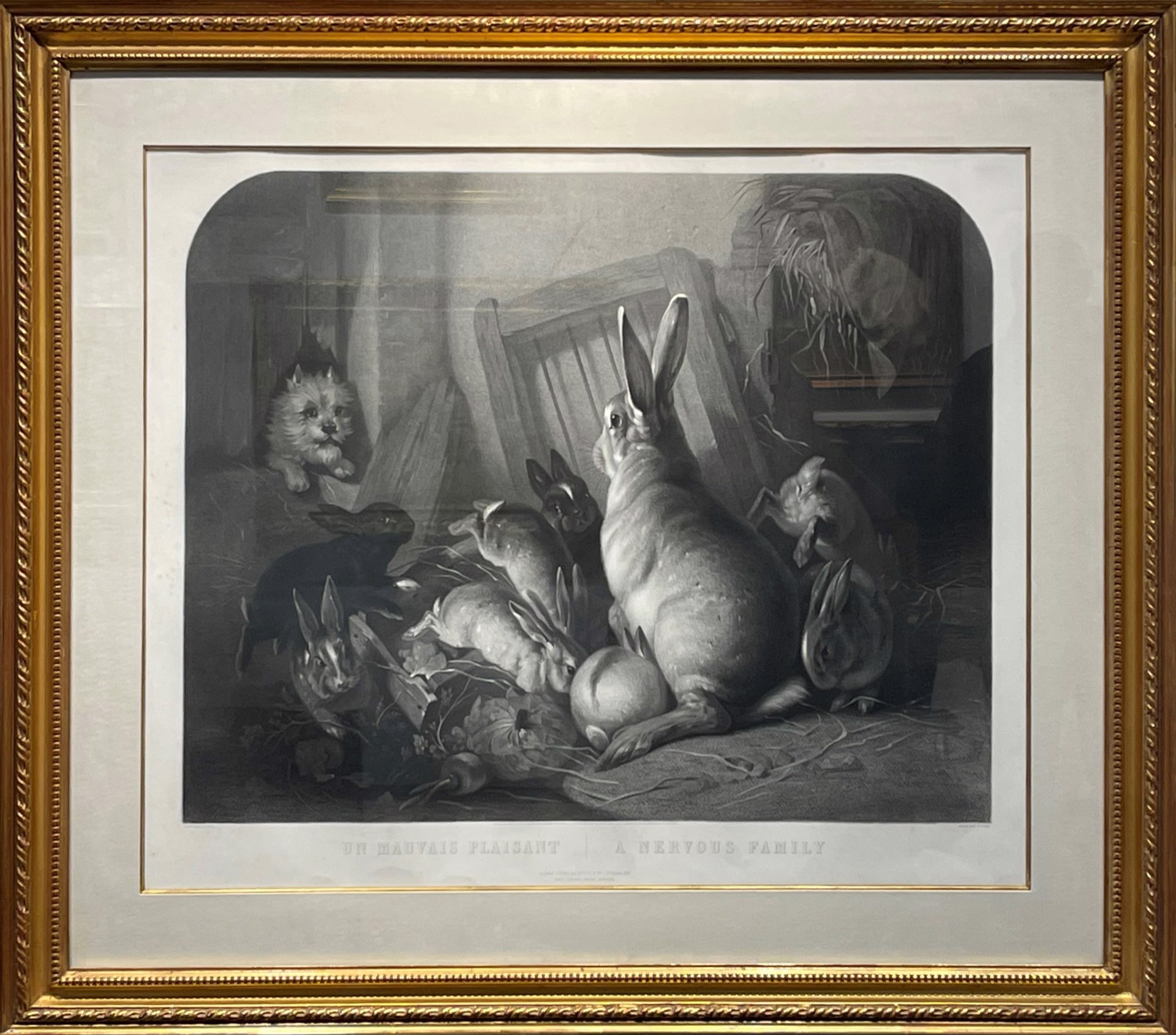 A Nervous Family, 1855/ Un Mauvais Plaisant by Cottin