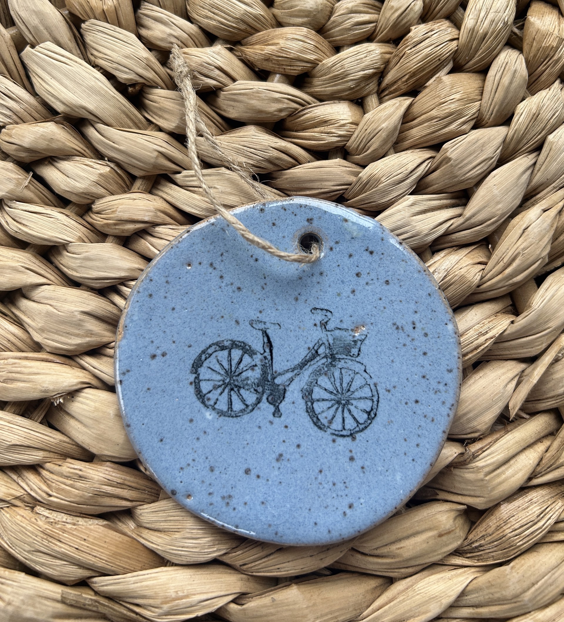 Ornament | Bike | Light Blue by Mud Maker