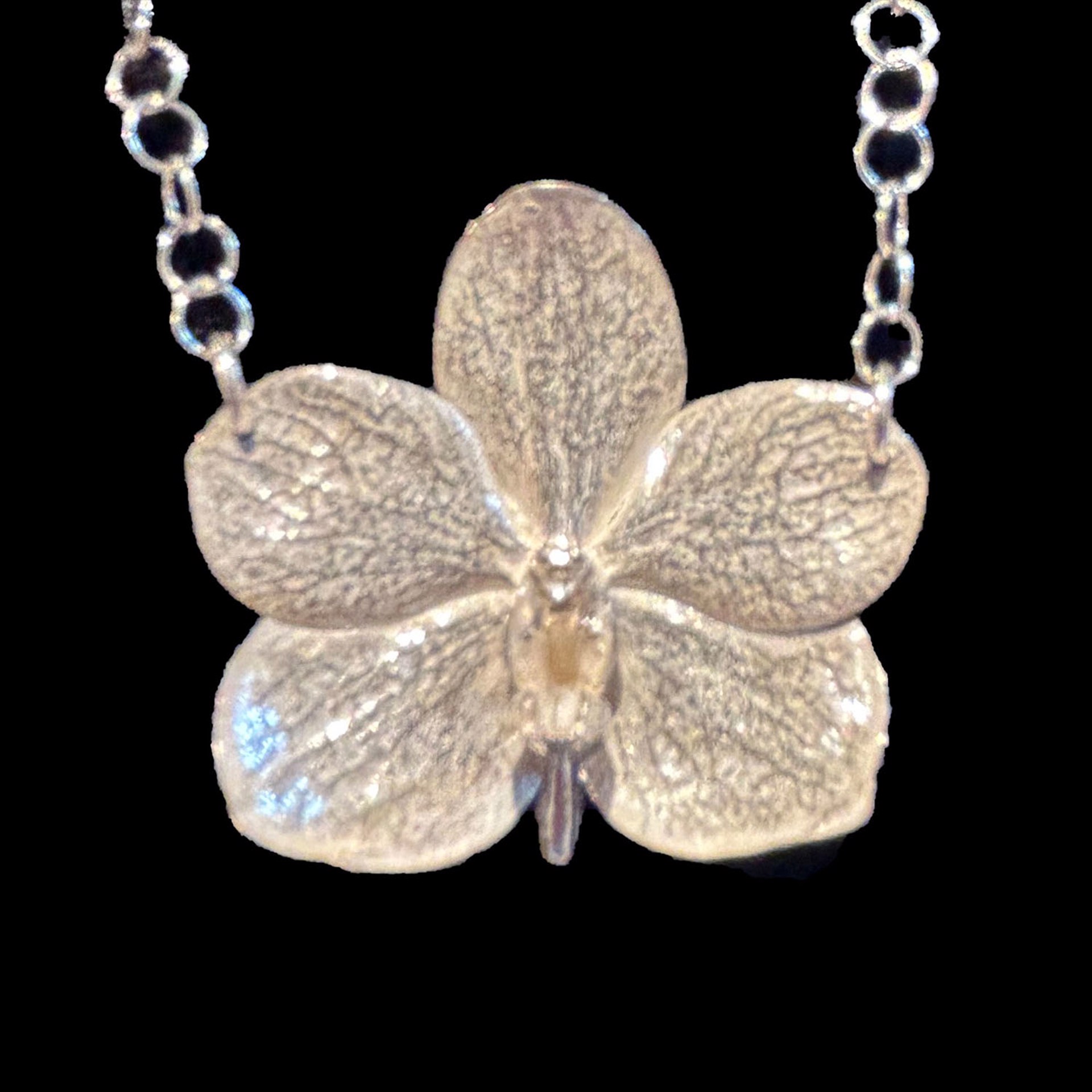 LG Single Orchid Necklace by Wayne Keeth