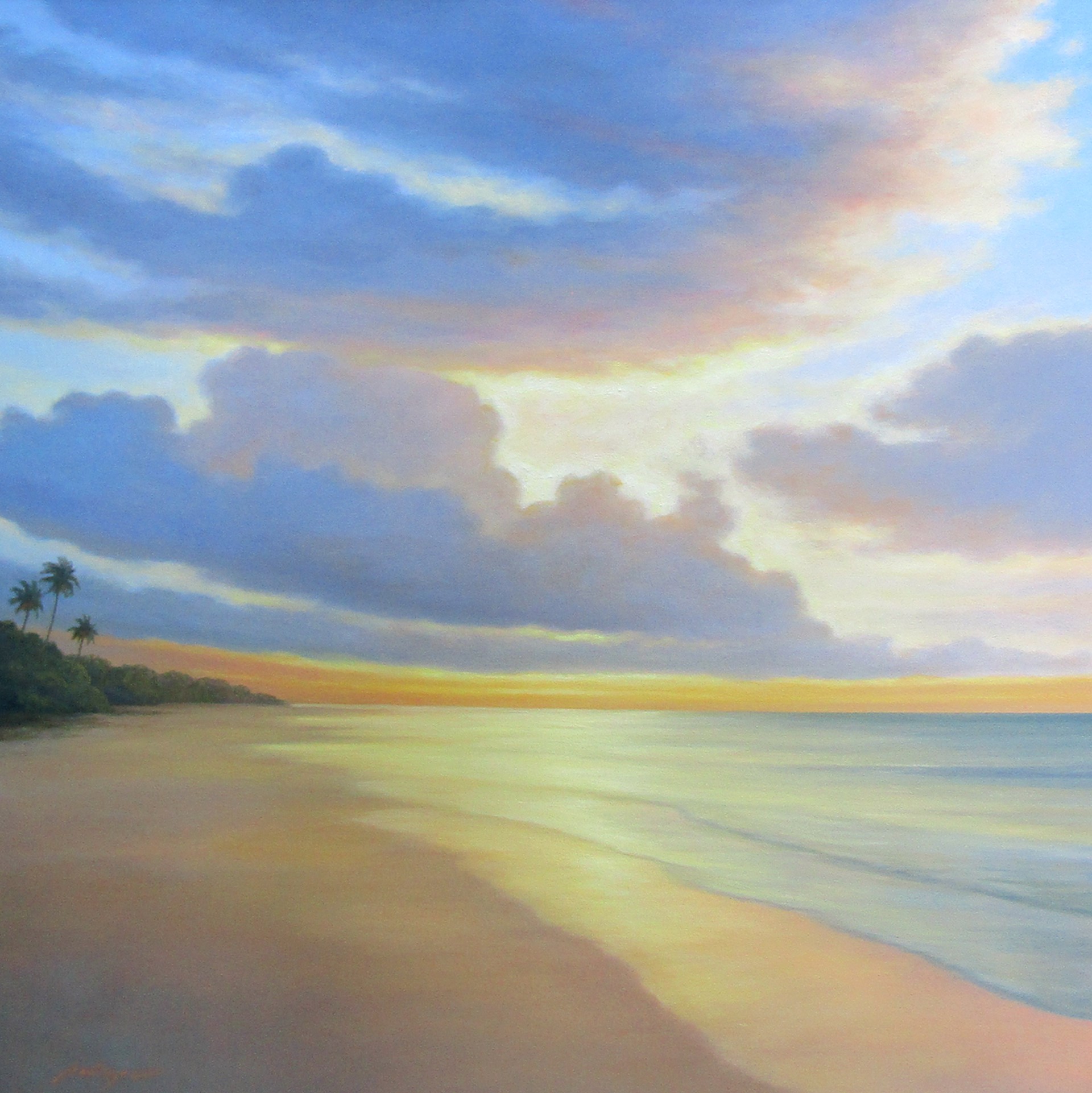 Tropical Beach Motif by Peter Pettegrew