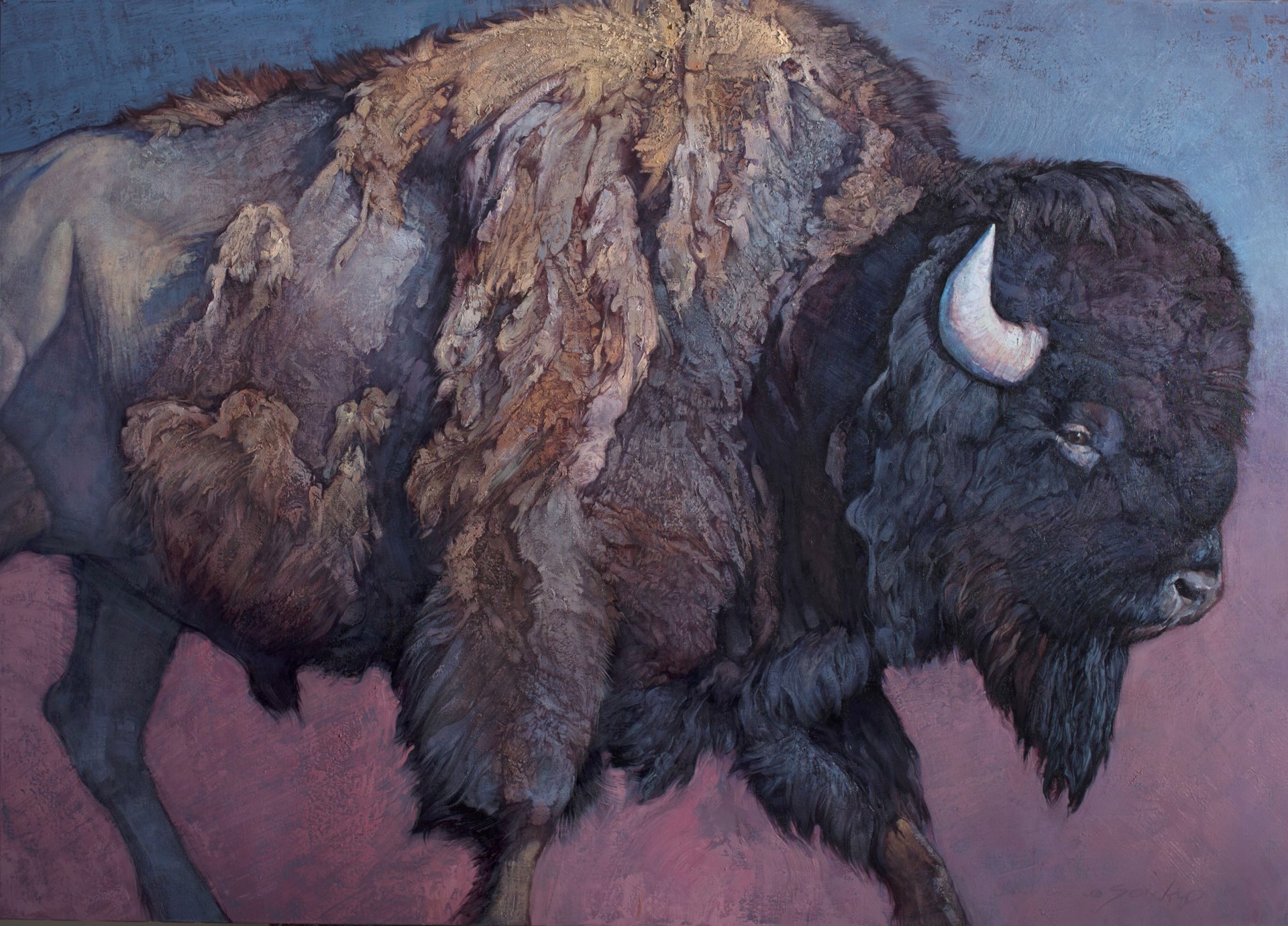 Bison Bull by Jill Soukup