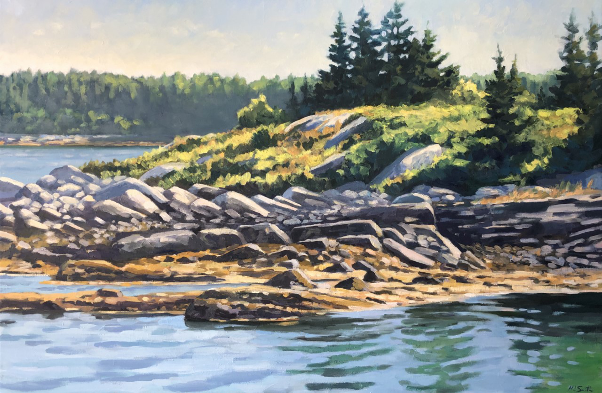 Rugged Shores of Vinalhaven by Holly L. Smith Portland Art Gallery