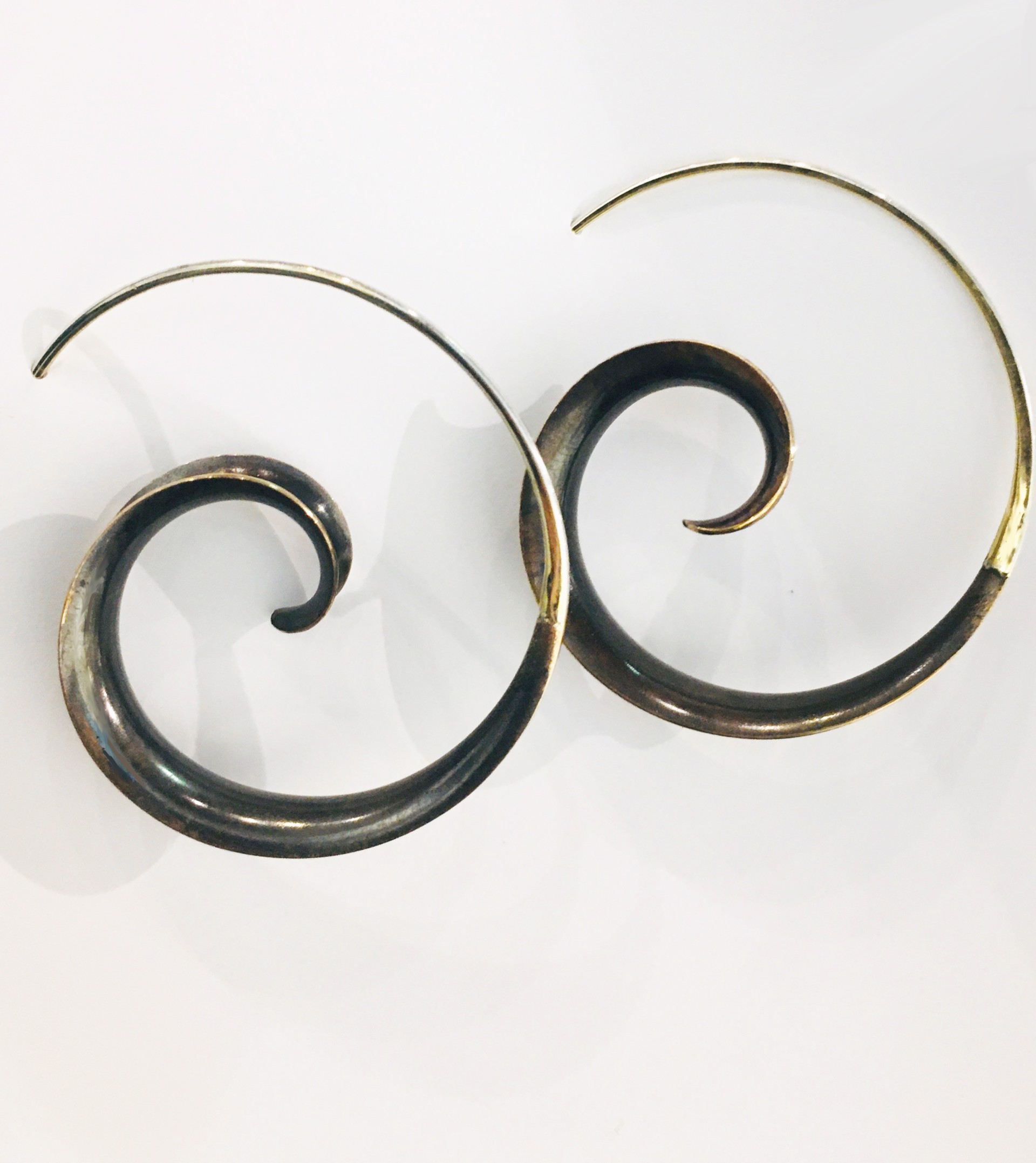 Bronze Earrings #1 by NANCY LINKIN