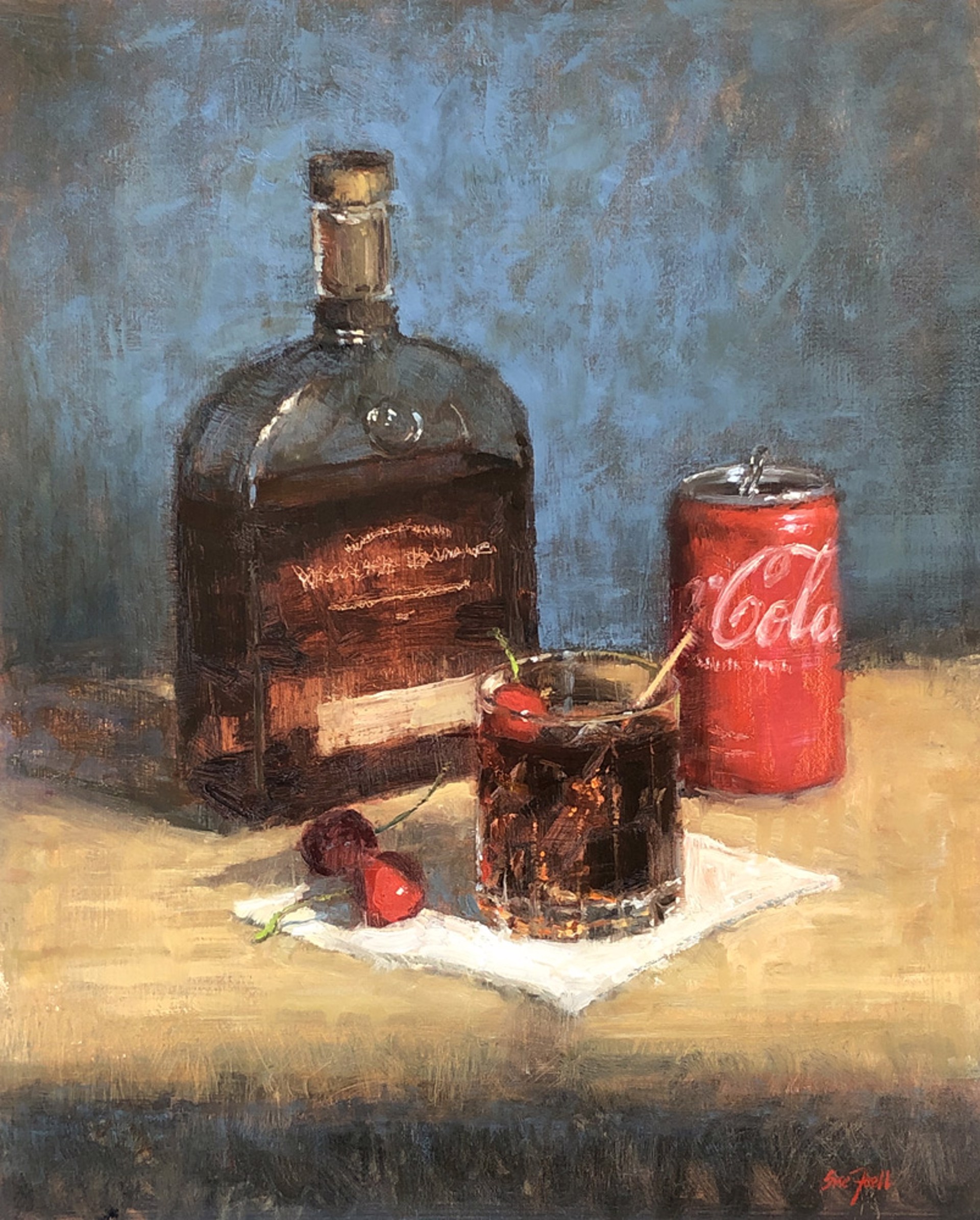 Bourbon and Coke by Sue Foell, opa