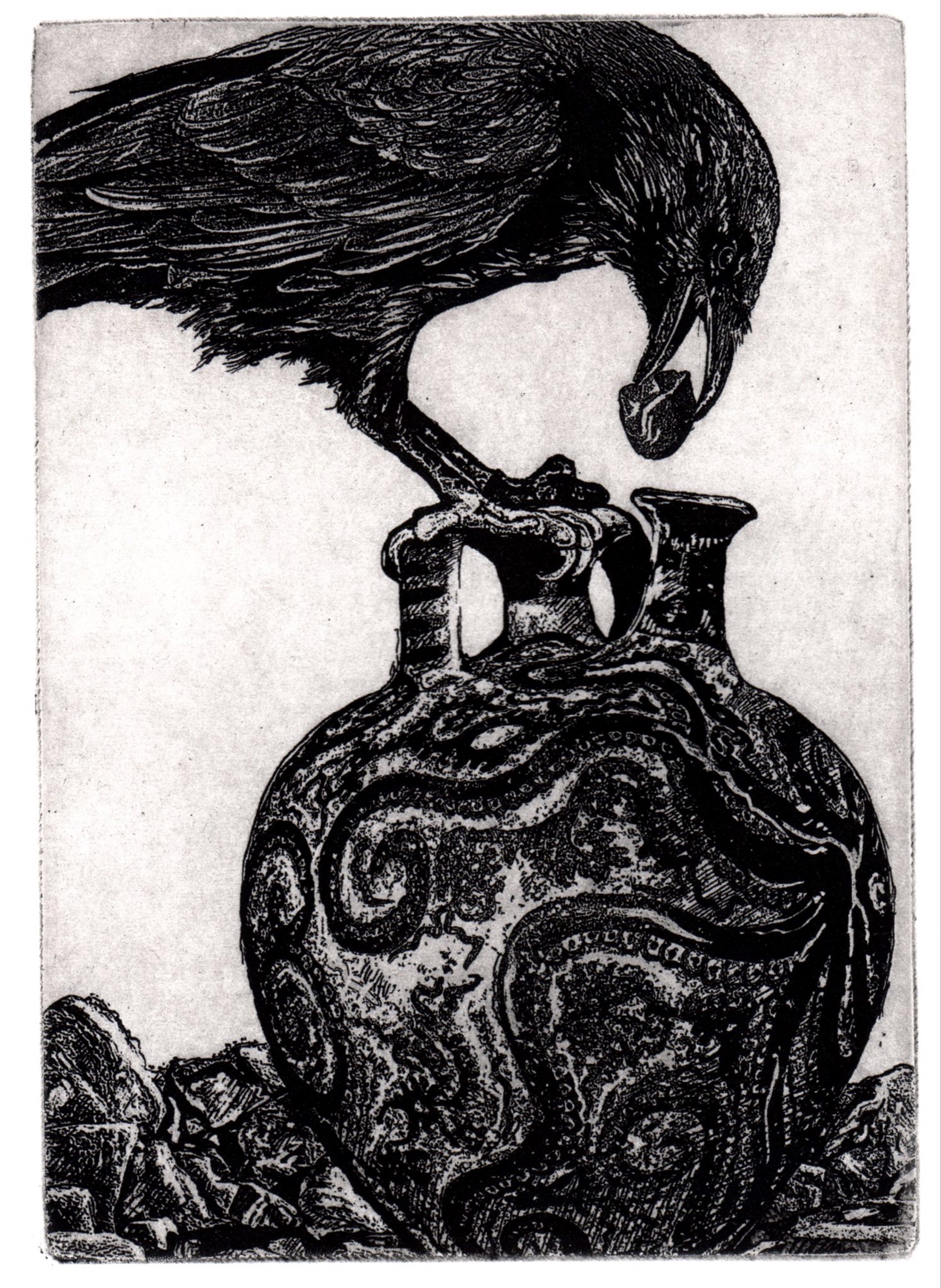 The Crow and The Pitcher of Water by Larry Vienneau