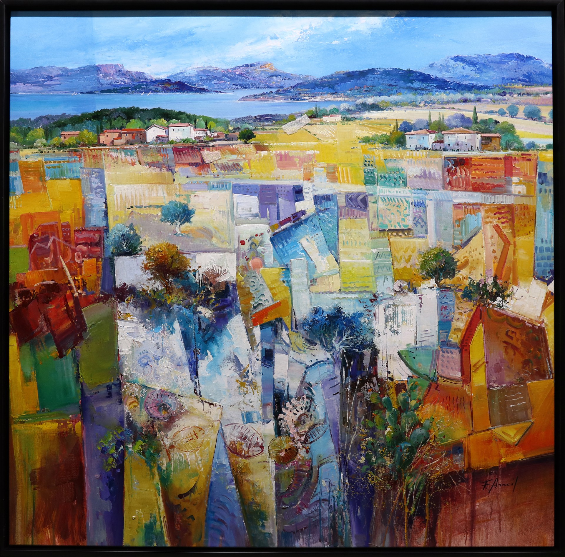 "My Happy Place" original acrylic painting by Fernando Aracil