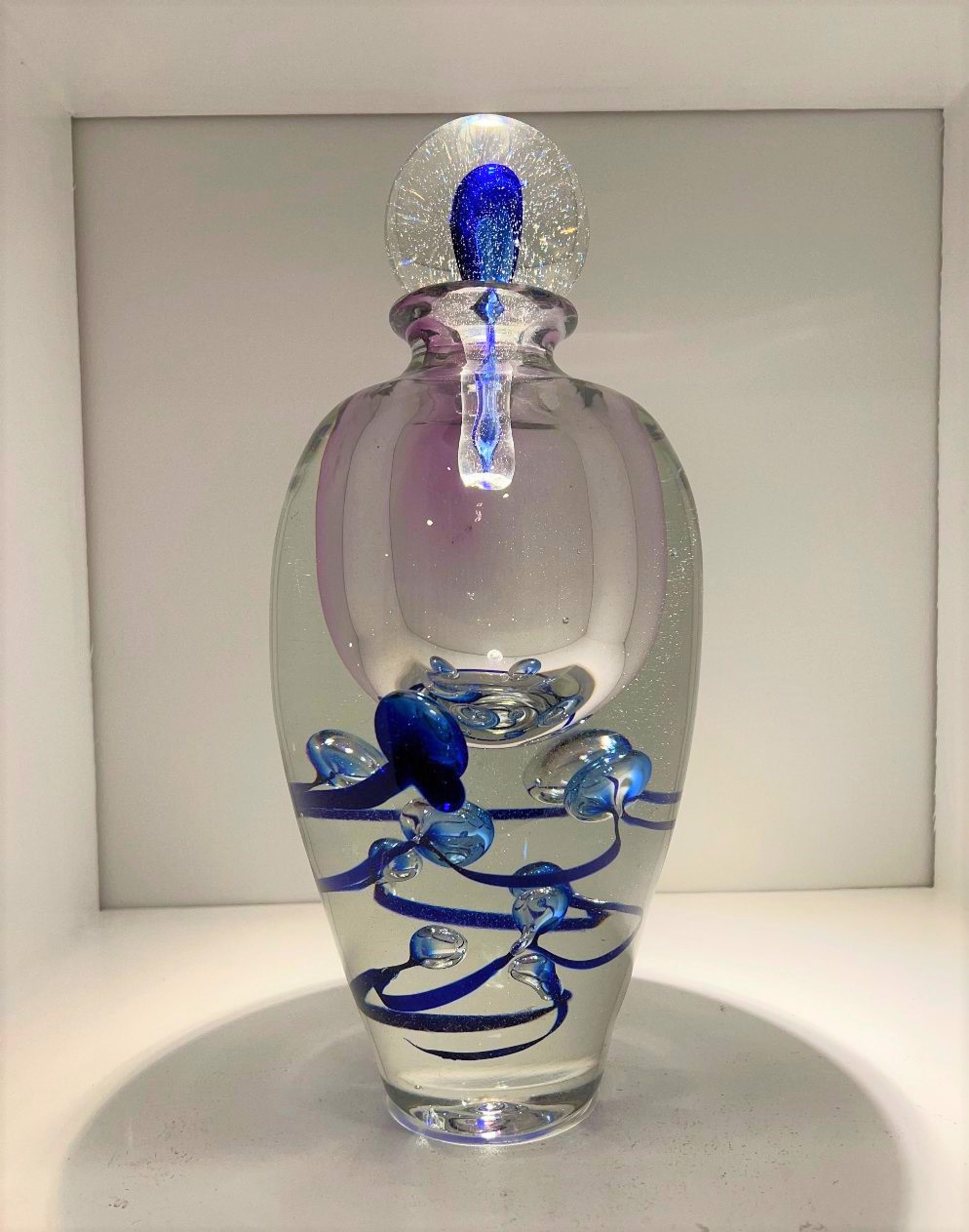 Blue and Purple Vase by Jean Cluade Novaro