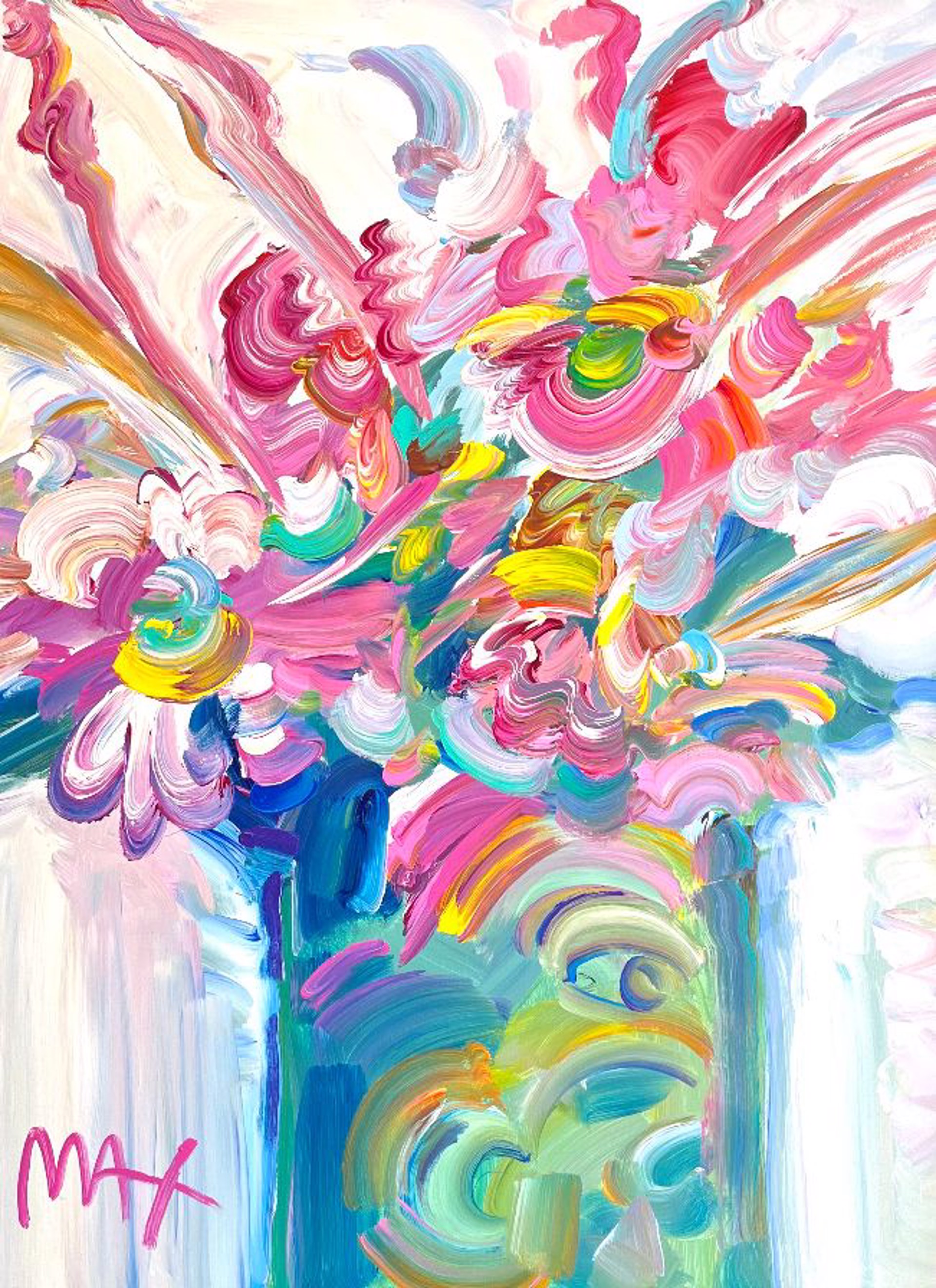 Vase of Flowers by Peter Max