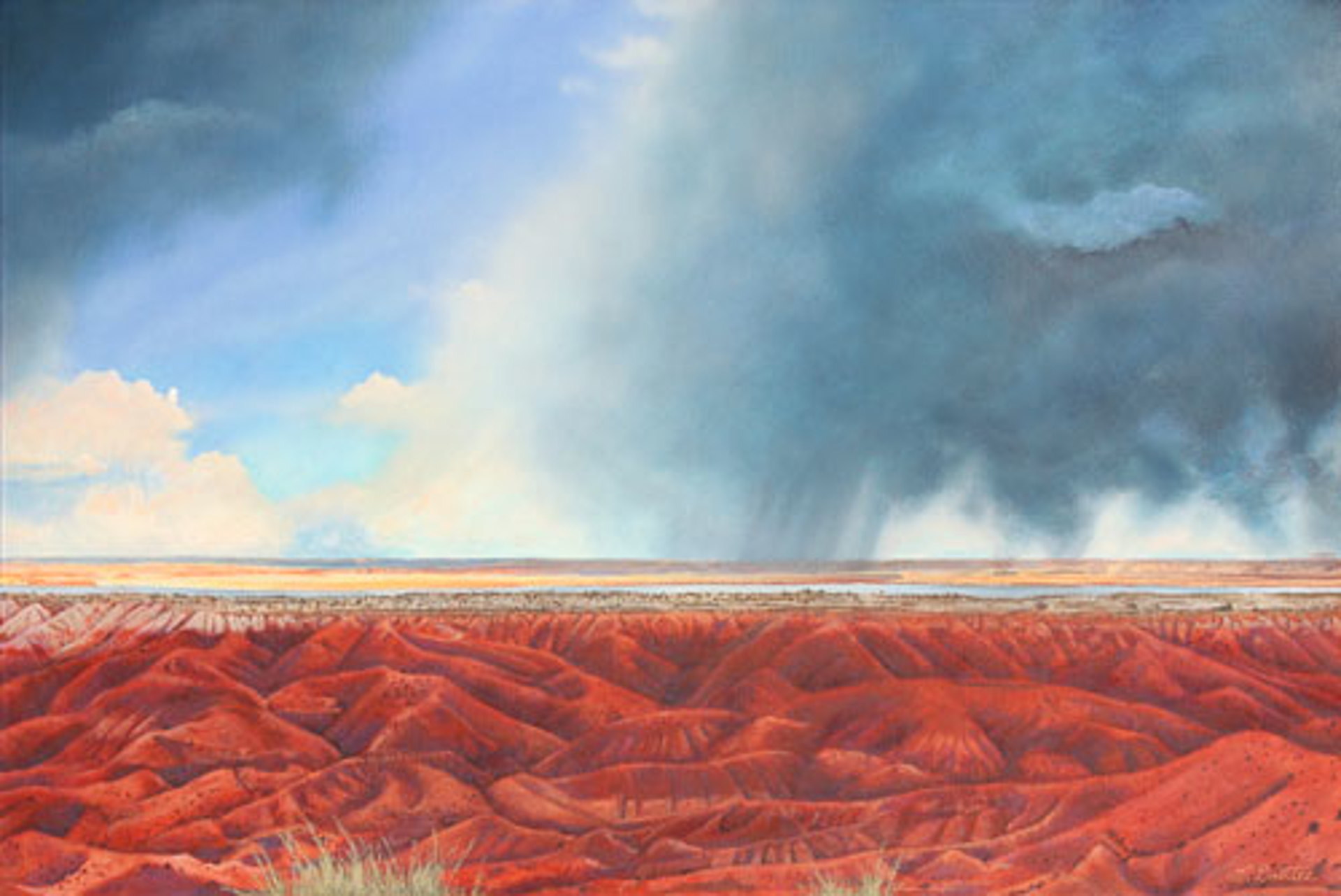 Storm - Painted Desert by Michael Goettee