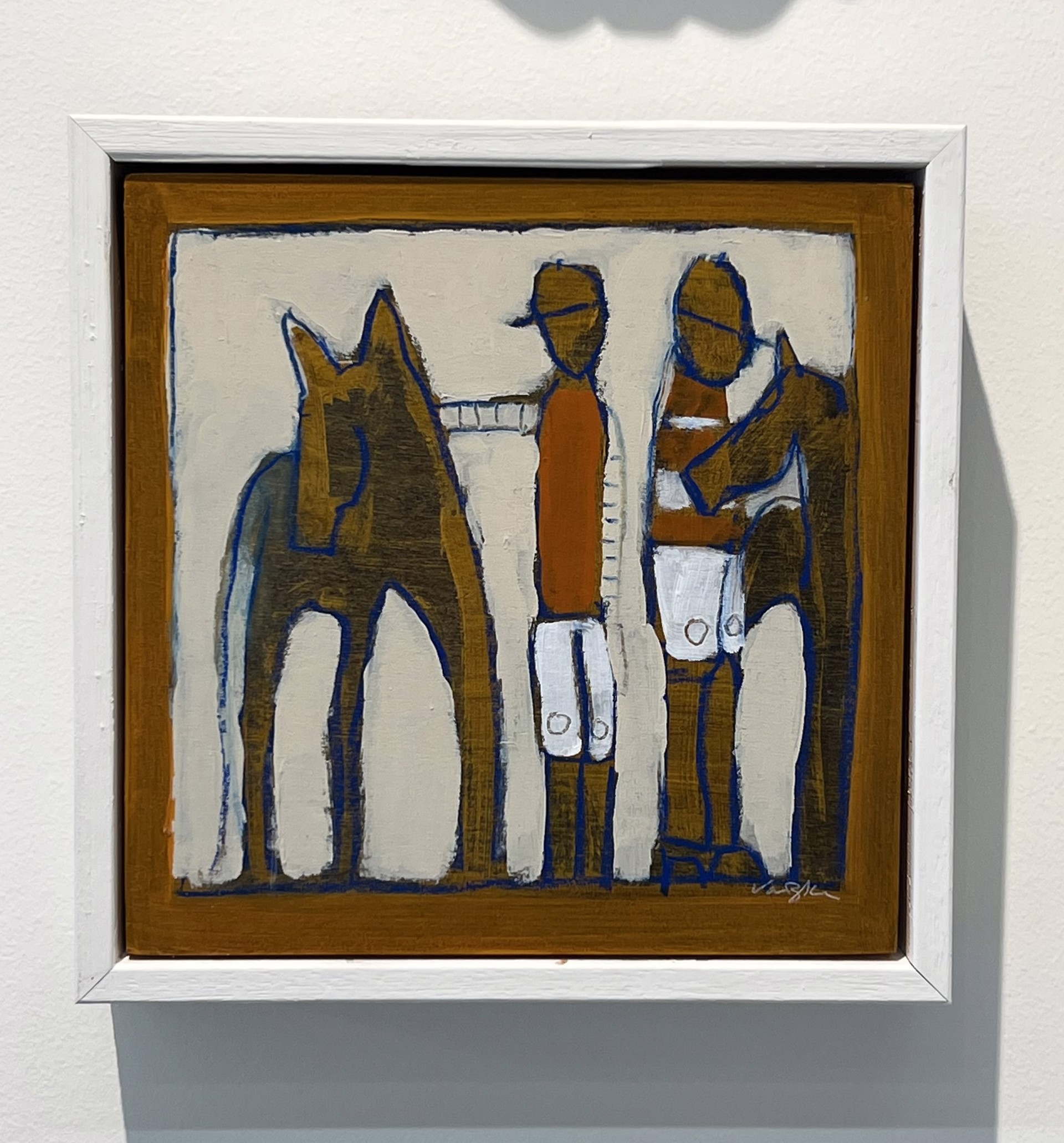 Two Jockeys and Two Horses by Rachael Van Dyke