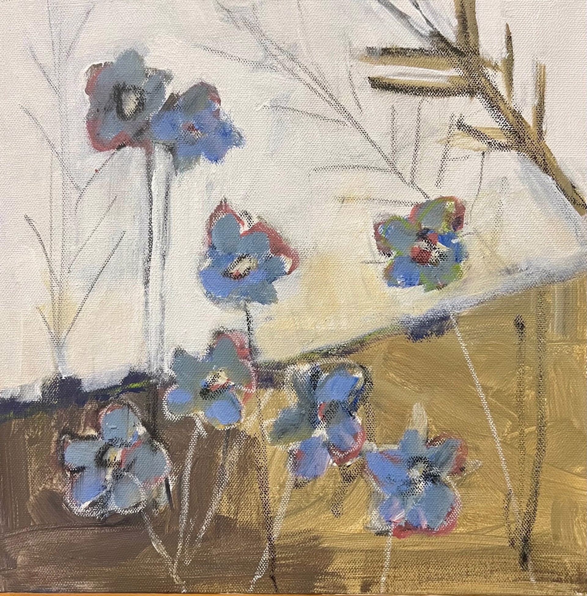 Blue Wildflowers by Karlene McConnell