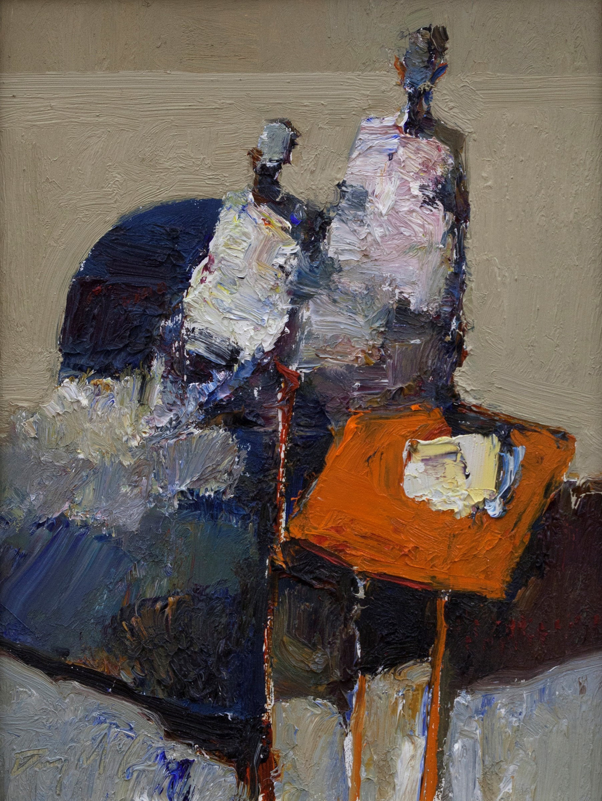 Figures with Orange Table by Danny McCaw