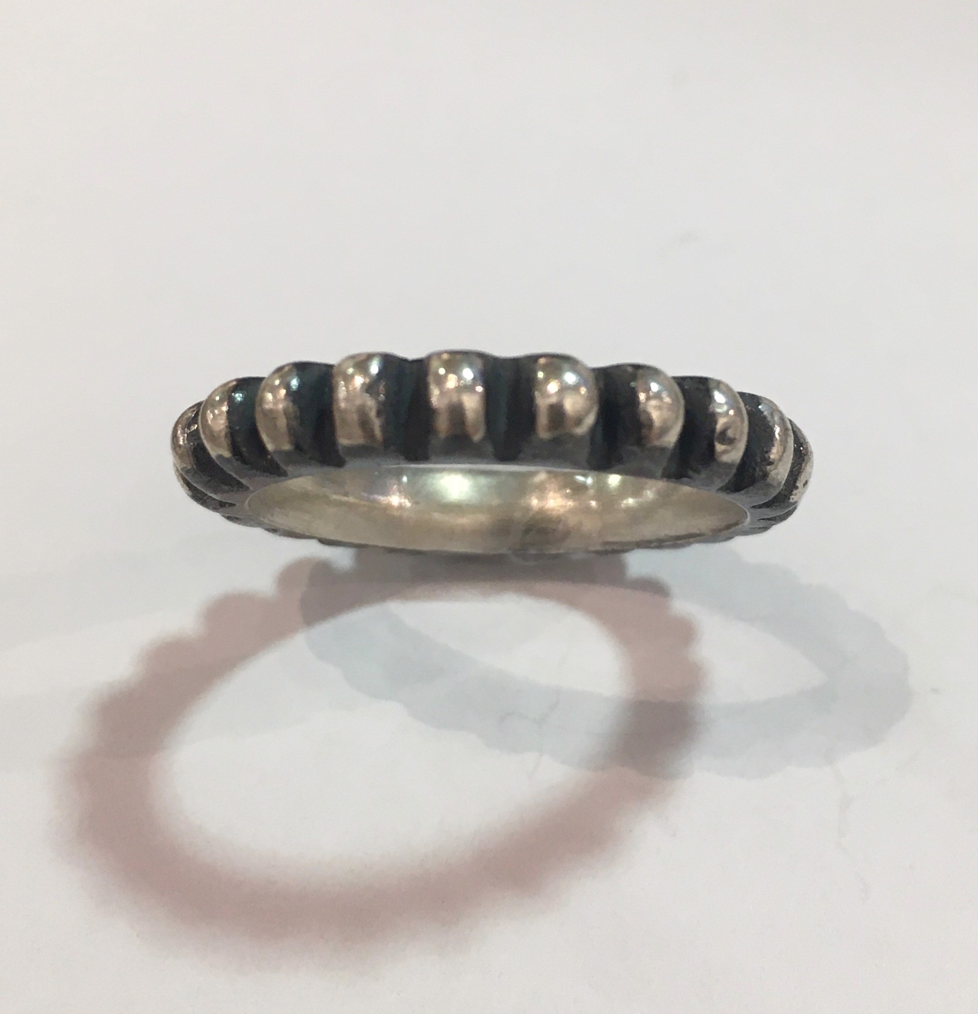 Oxidized Silver Ring by DAHLIA KANNER