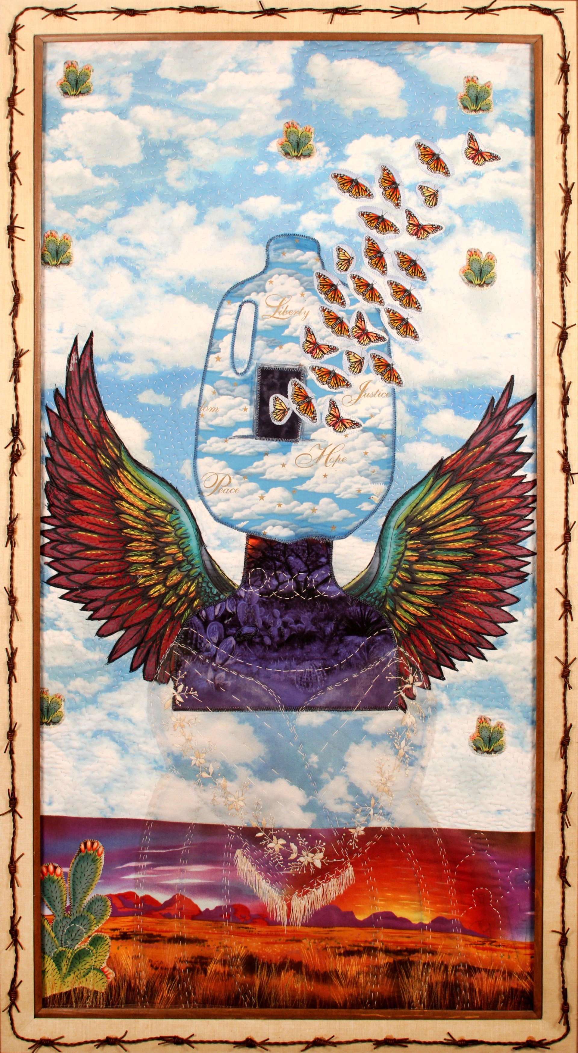 Our Lady of Humanitarian Aid by Sabrina Zarco, TX (b. 1960)