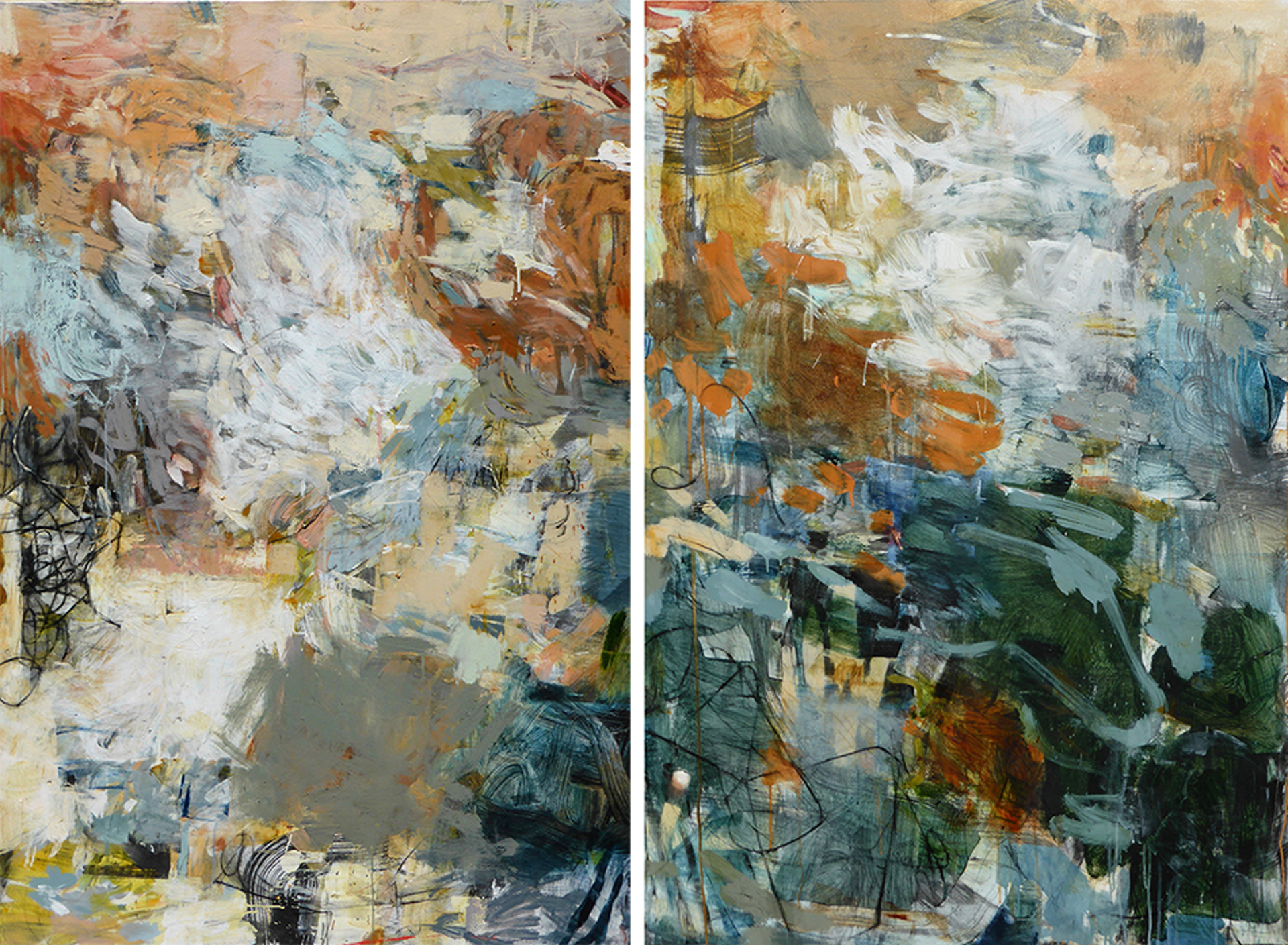 "This is Just to Say"  Diptych by Krista Harris