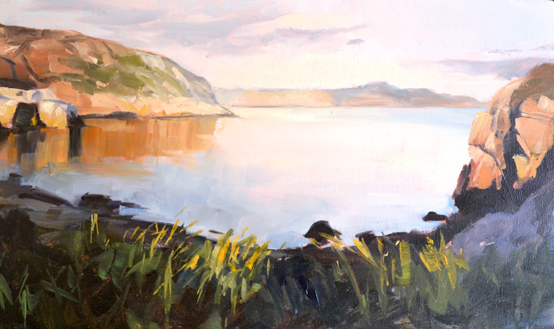 Le soleil se couche sur Pushthrough, Newfoundland by Raphaële Goineau