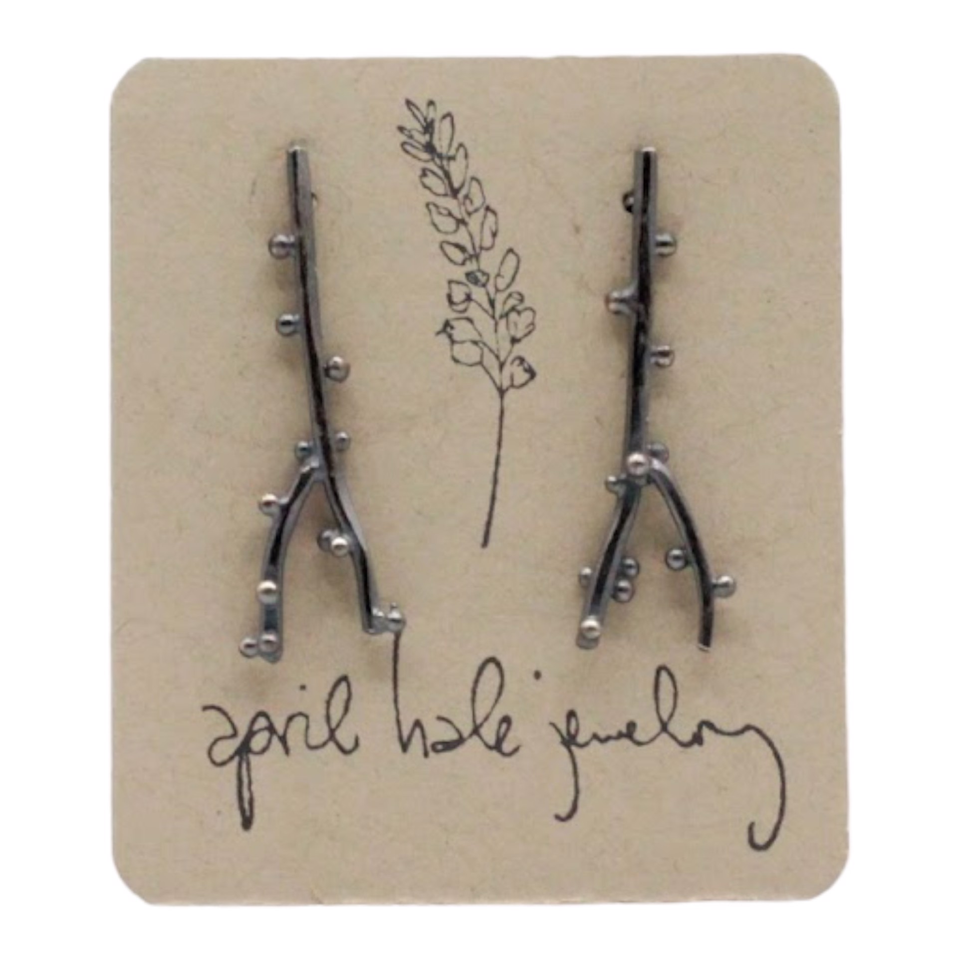 Larch Twig Earrings by April Hale