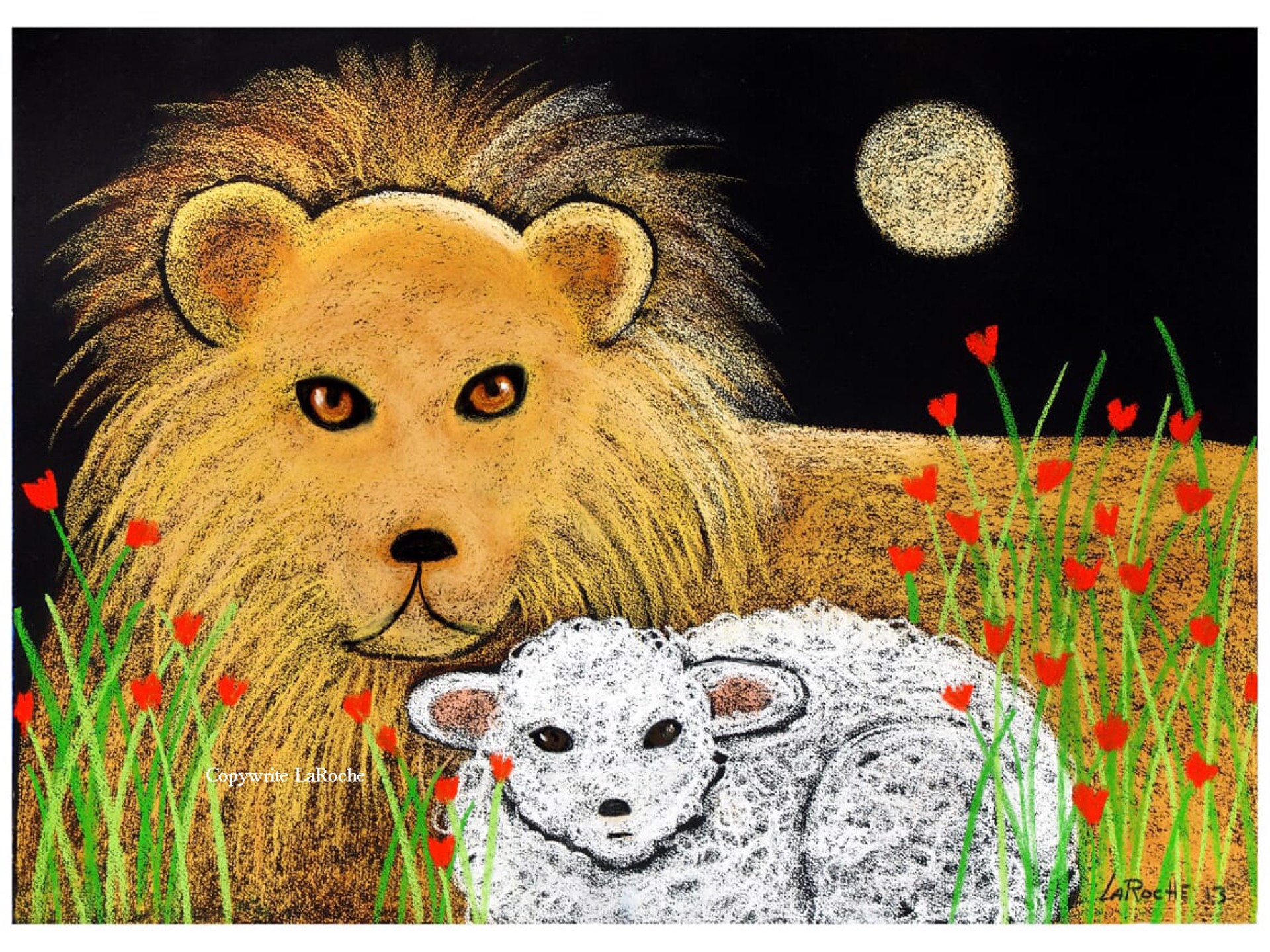 LION AND LAMB by Carole LaRoche