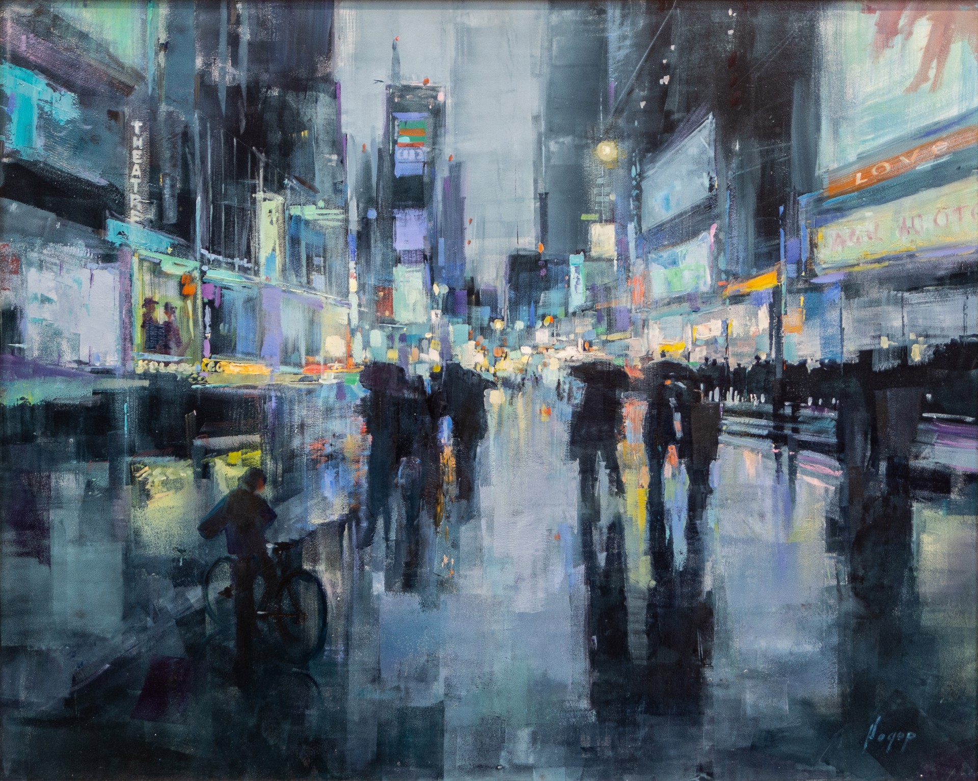 Times Square NY by Hagop Keledjian