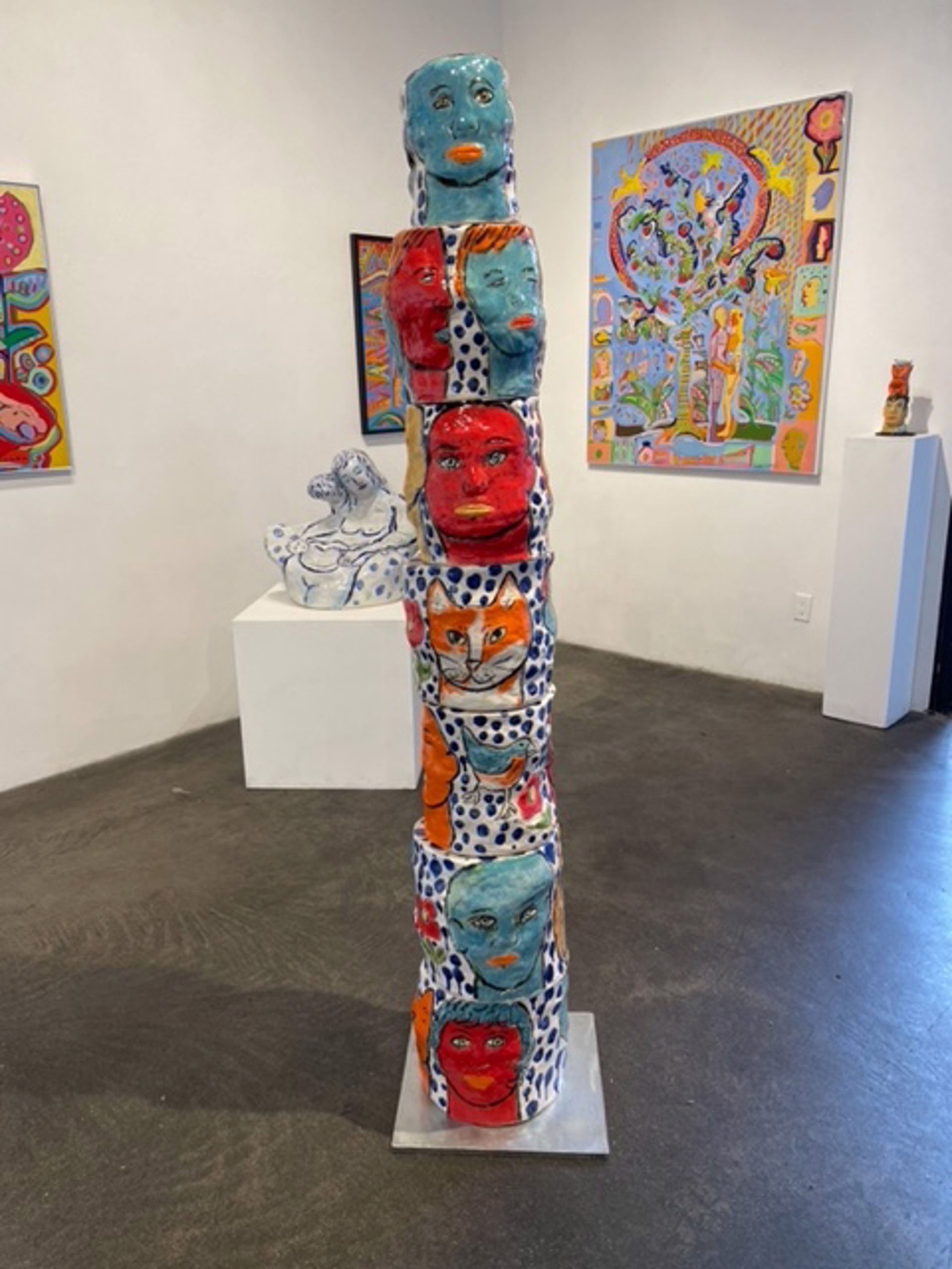 TOTEM #5, COLORFUL by Linda Smith