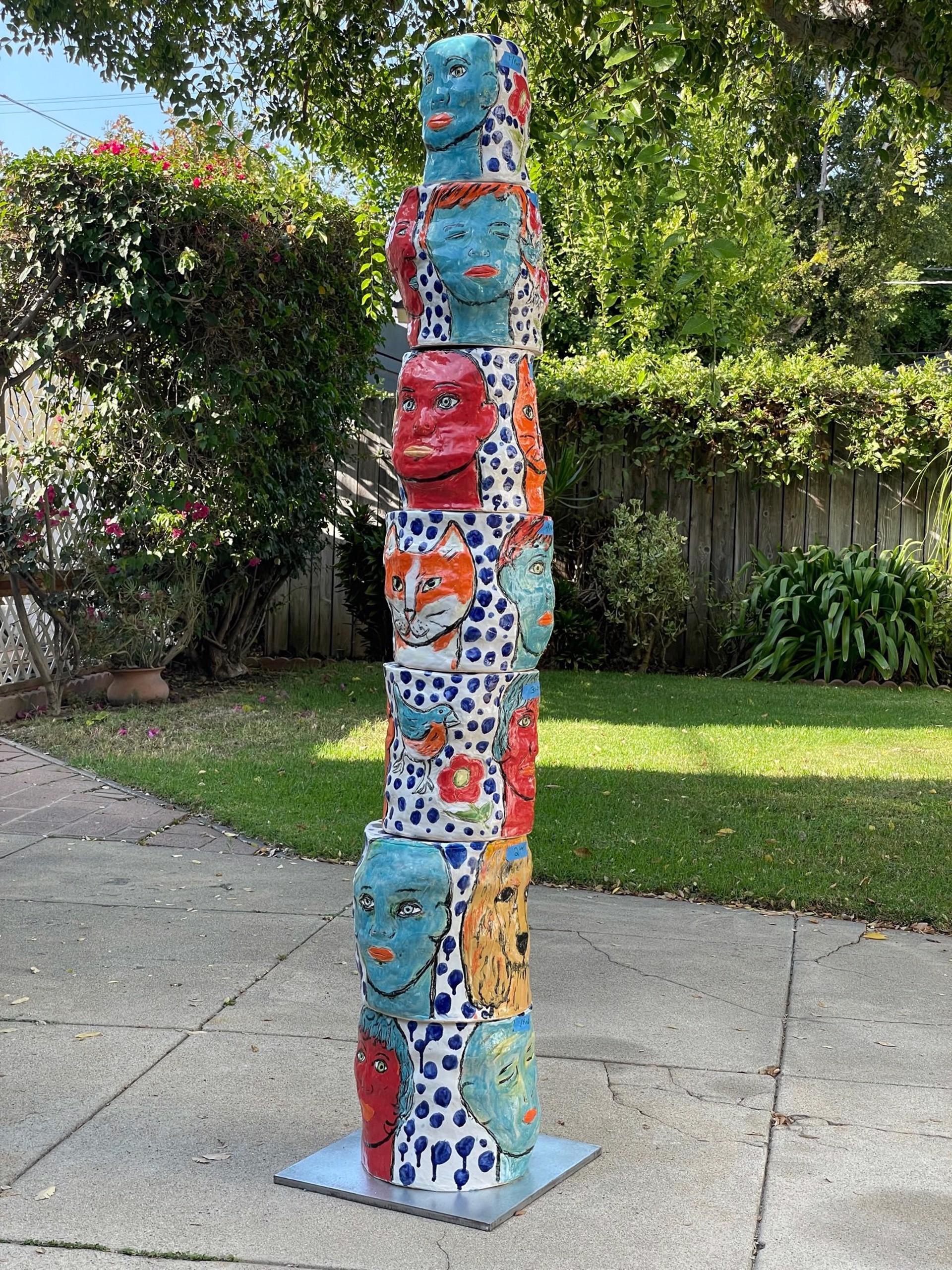 TOTEM #5, COLORFUL by Linda Smith