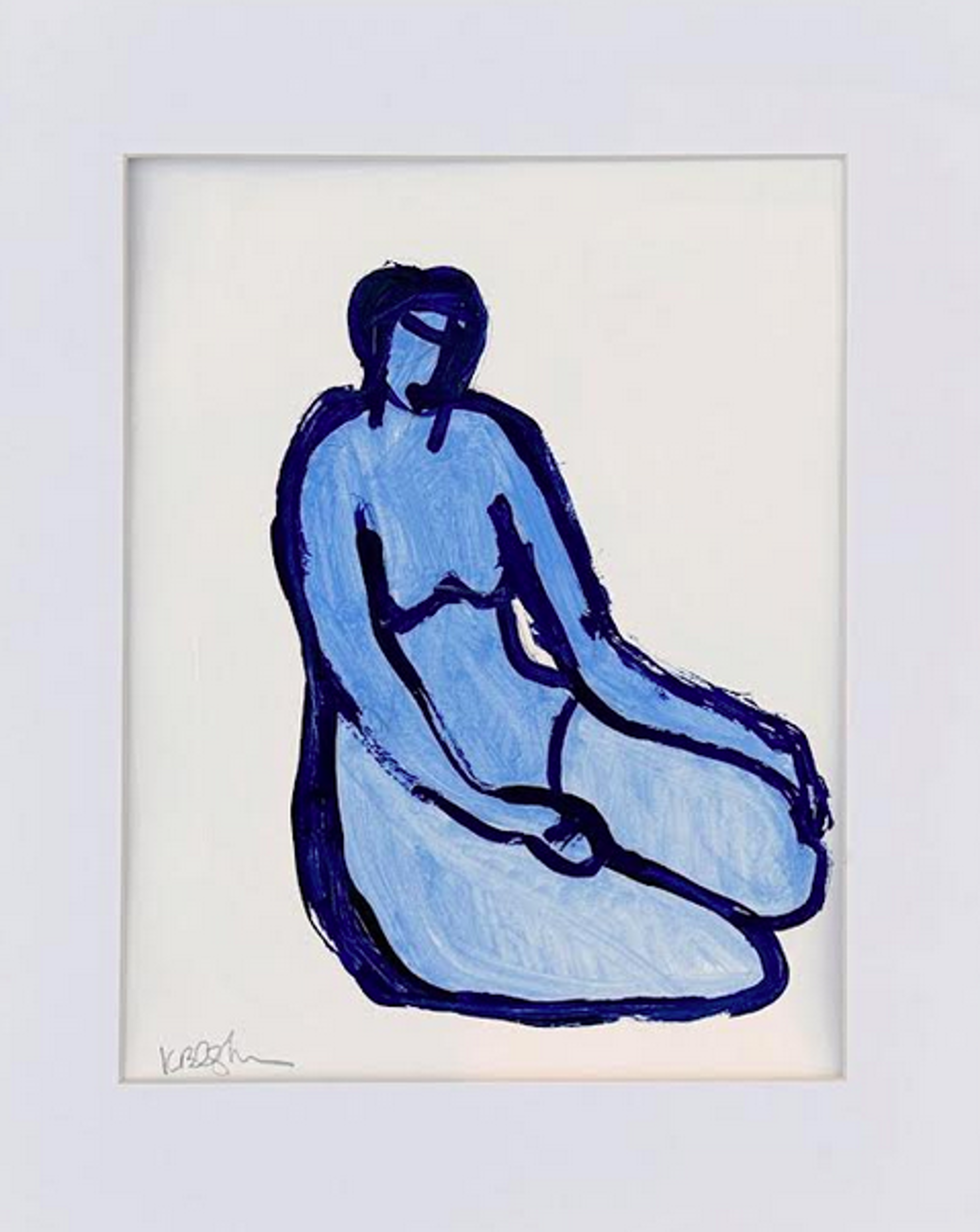 Blue Figure no.7 by Kelley Ogburn