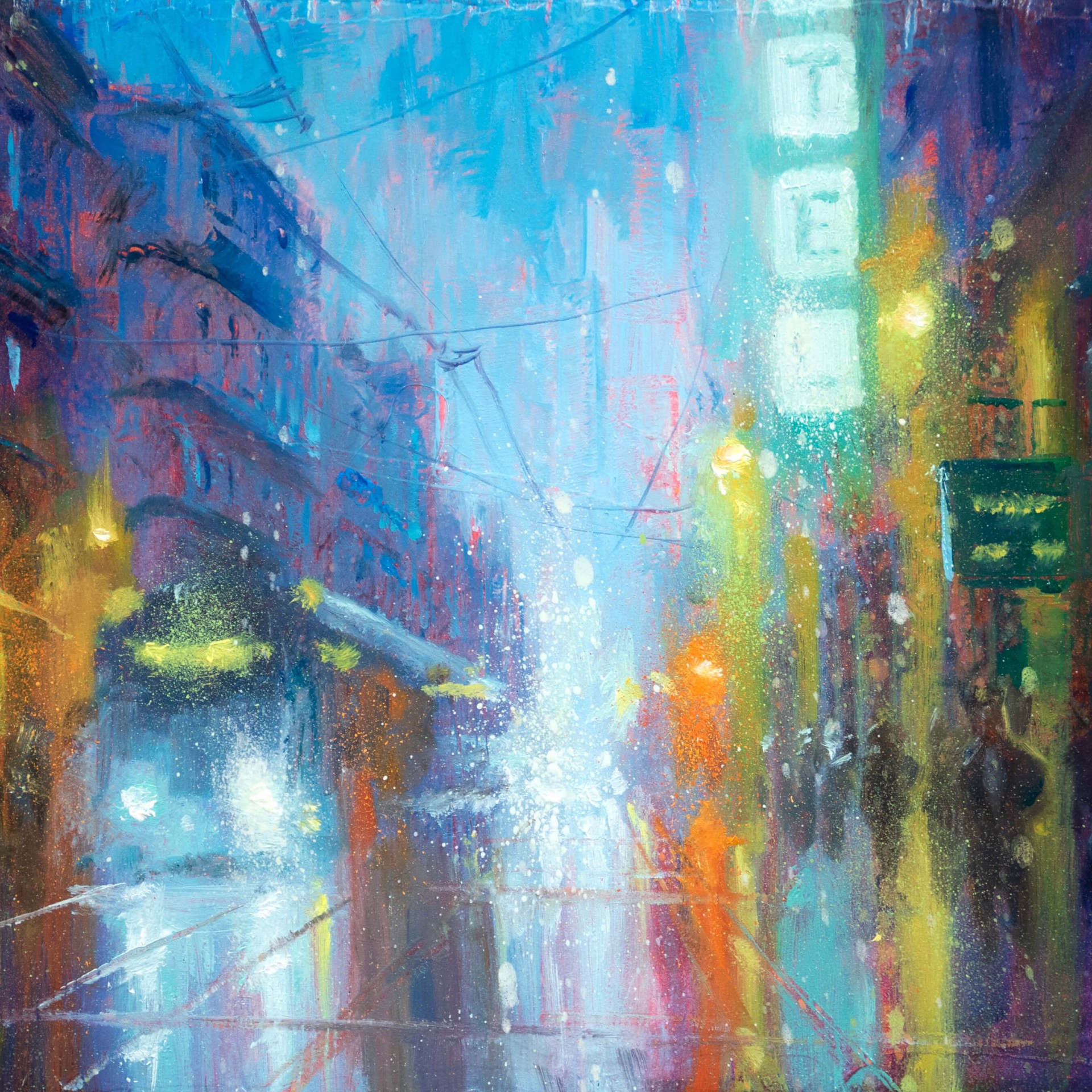Montpellier Street Night2 by Christopher Clark