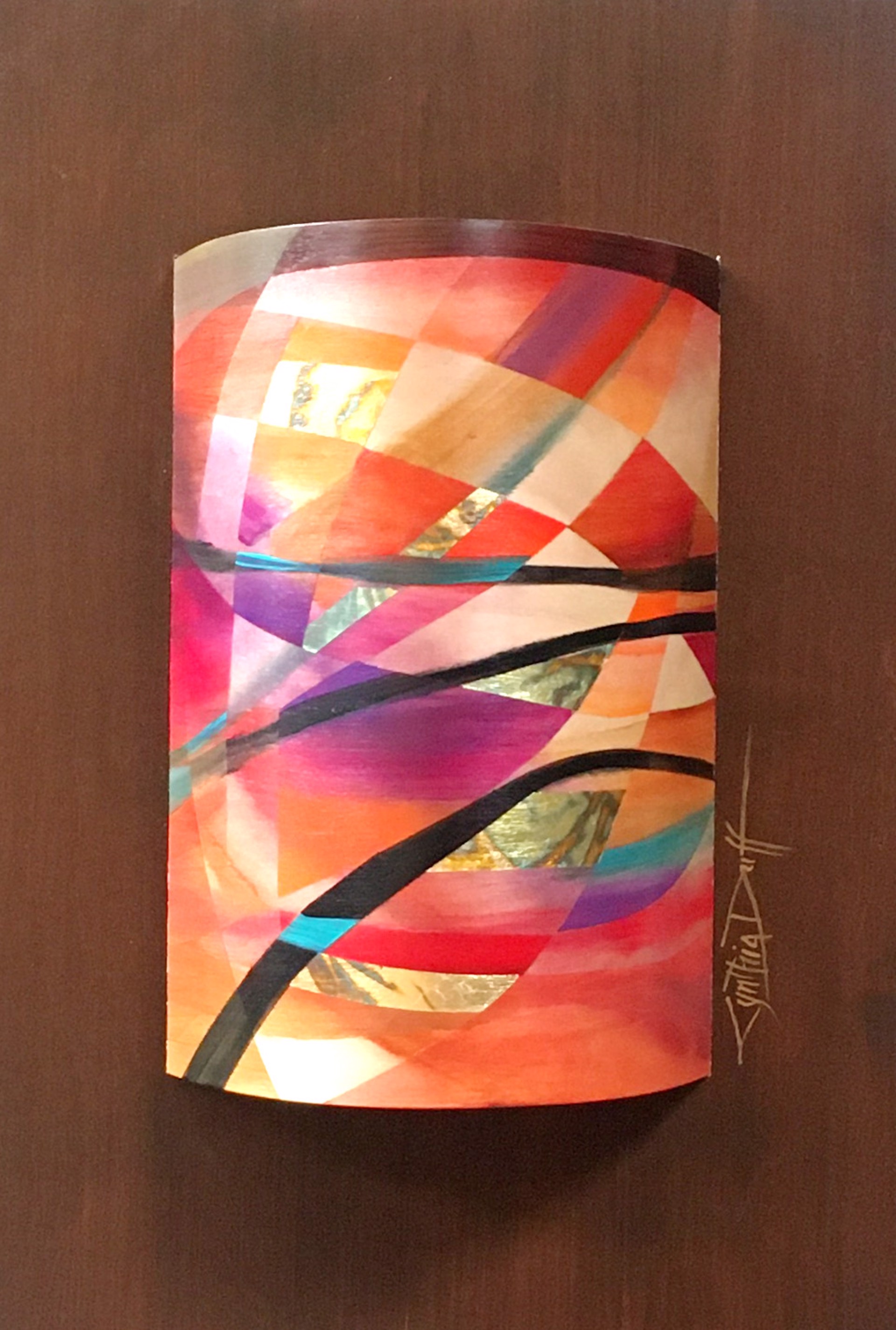 Canyon Gems I ~ Curved Sconce by Cynthia Duff