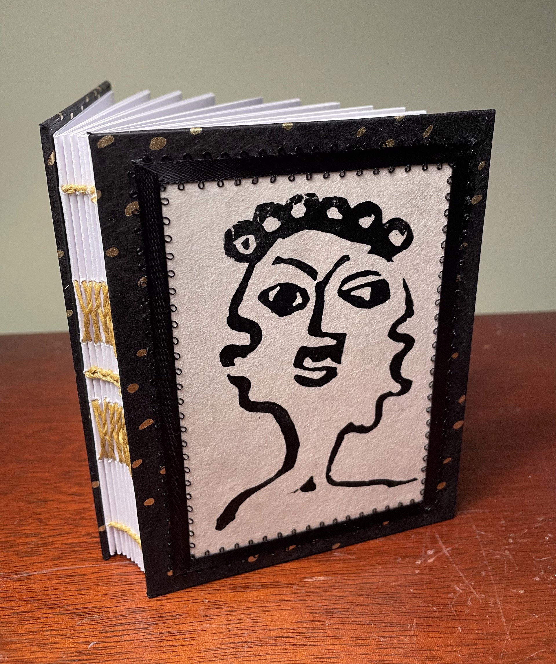 "Three Faces of Mom 2" Handmade Journal by Toni Lane